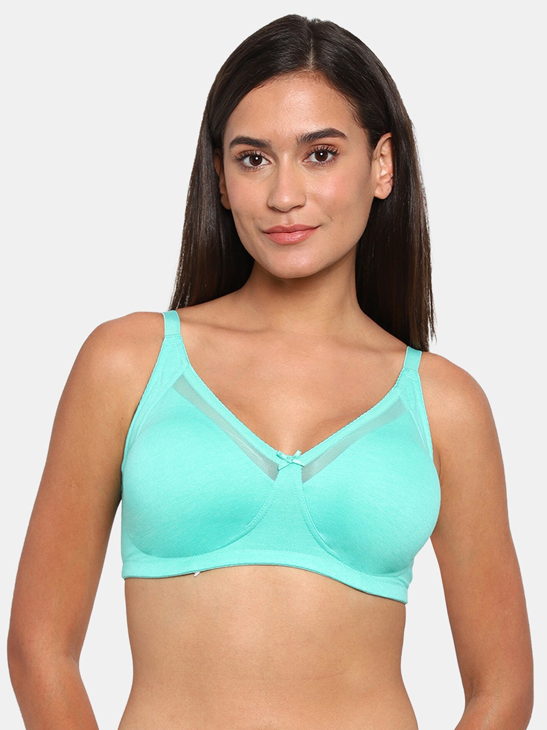 

Zivame Women Sea Green Solid Full Coverage T-Shirt Bra