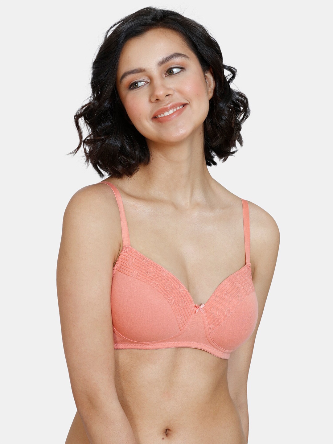 

Zivame Coral Lightly Padded Cotton T-Shirt Bra
