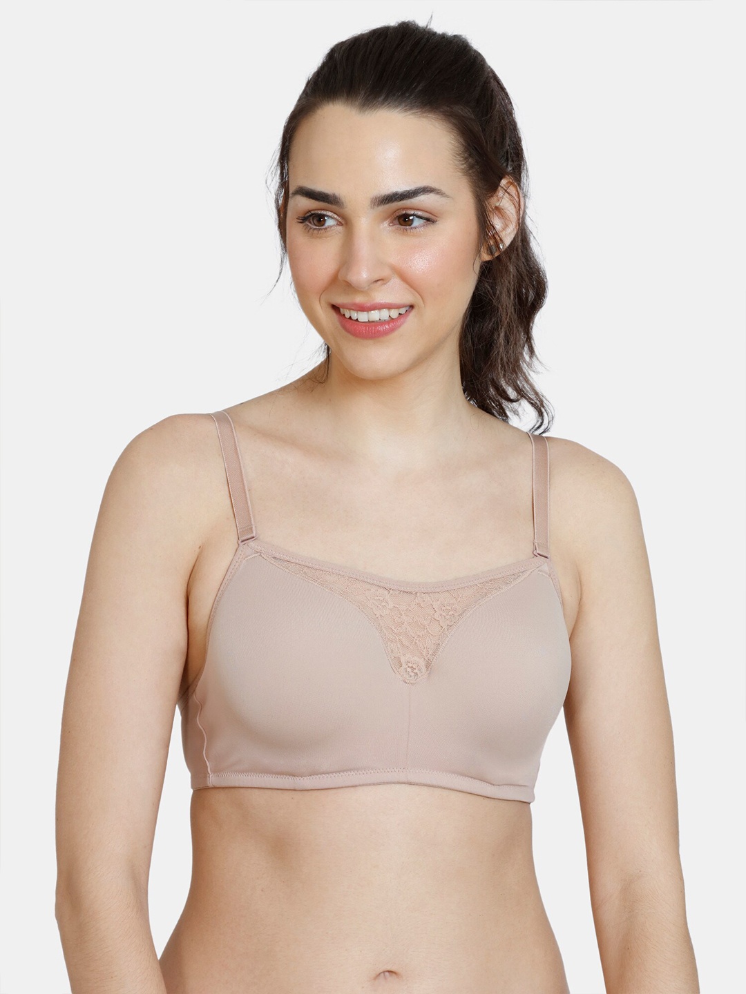 

Zivame Beige Underwired Lightly Padded Bra ZI110ZFASHABRWN