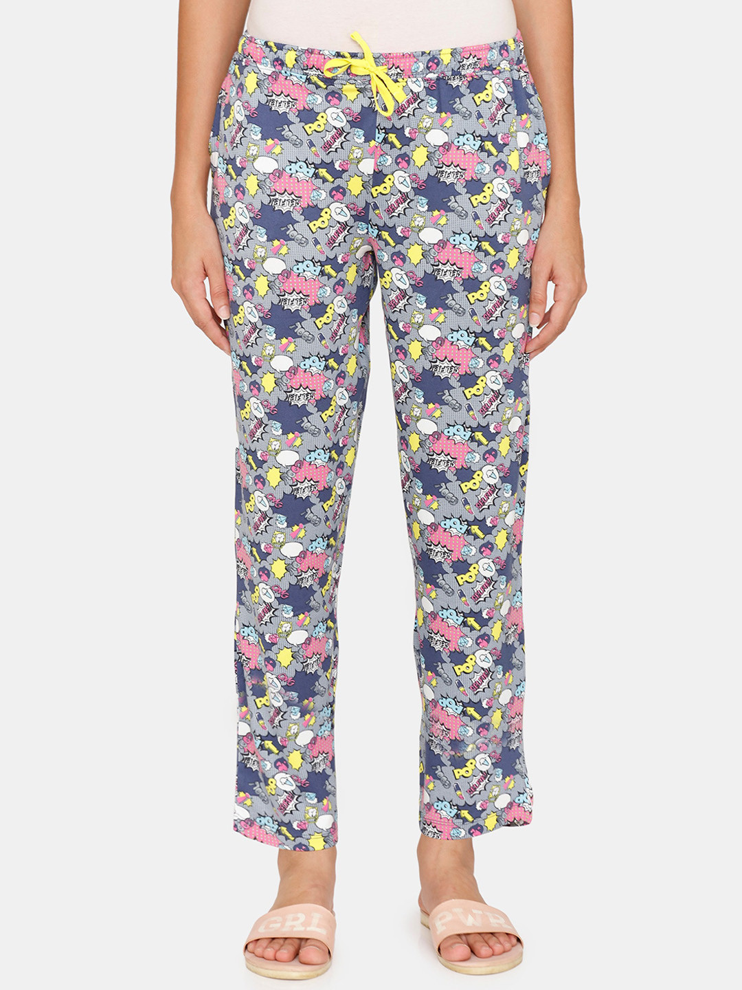

Zivame Women Blue & Pink Lounge Pants