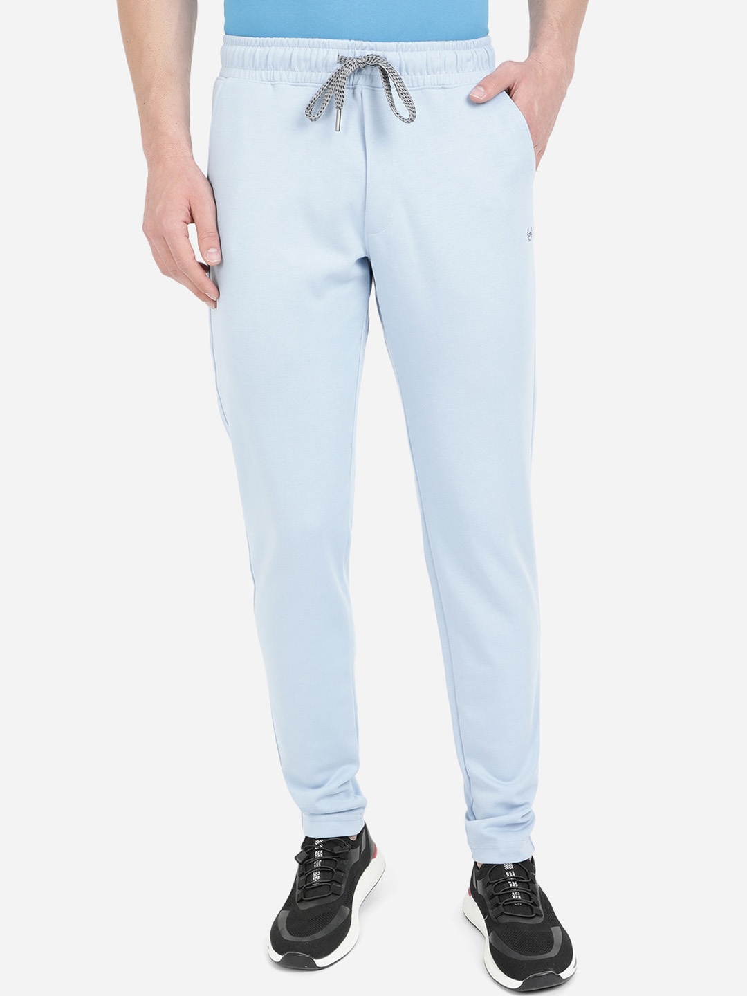 

JADE BLUE Men Blue Solid Regular-Fit Track Pants