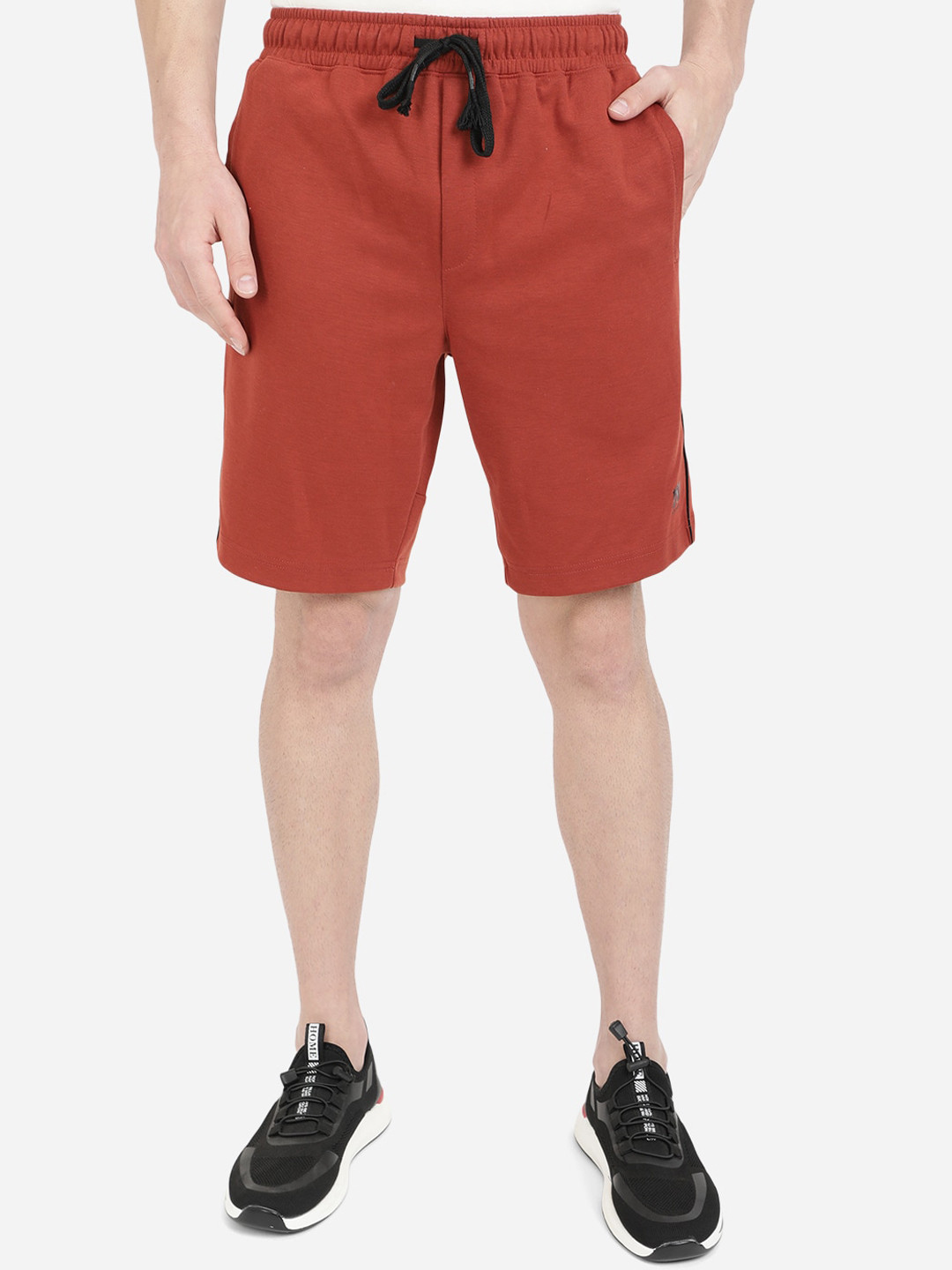 

JADE BLUE Men Rust Cotton Outdoor Shorts