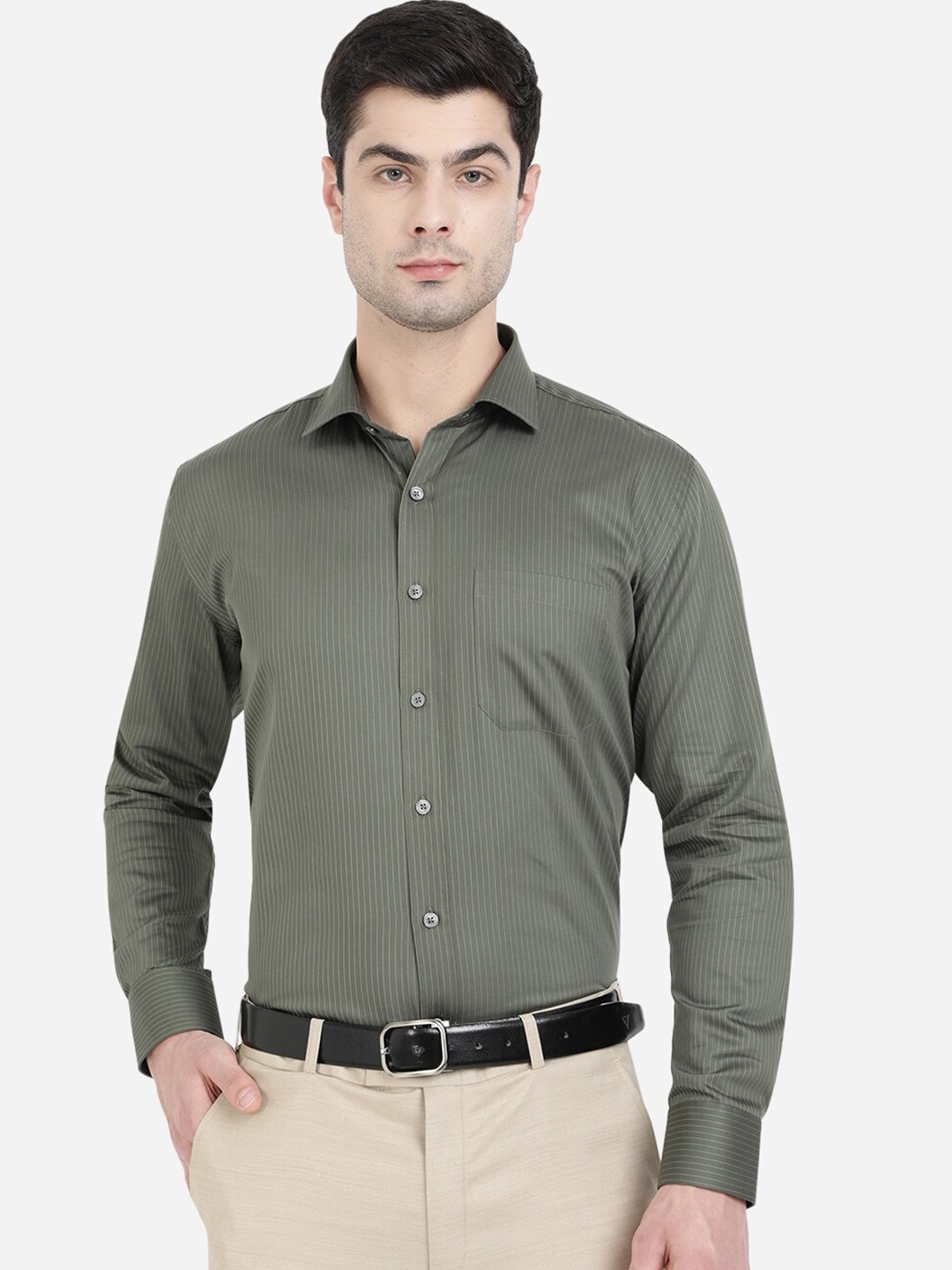 

JADE BLUE Men Green Formal Shirt