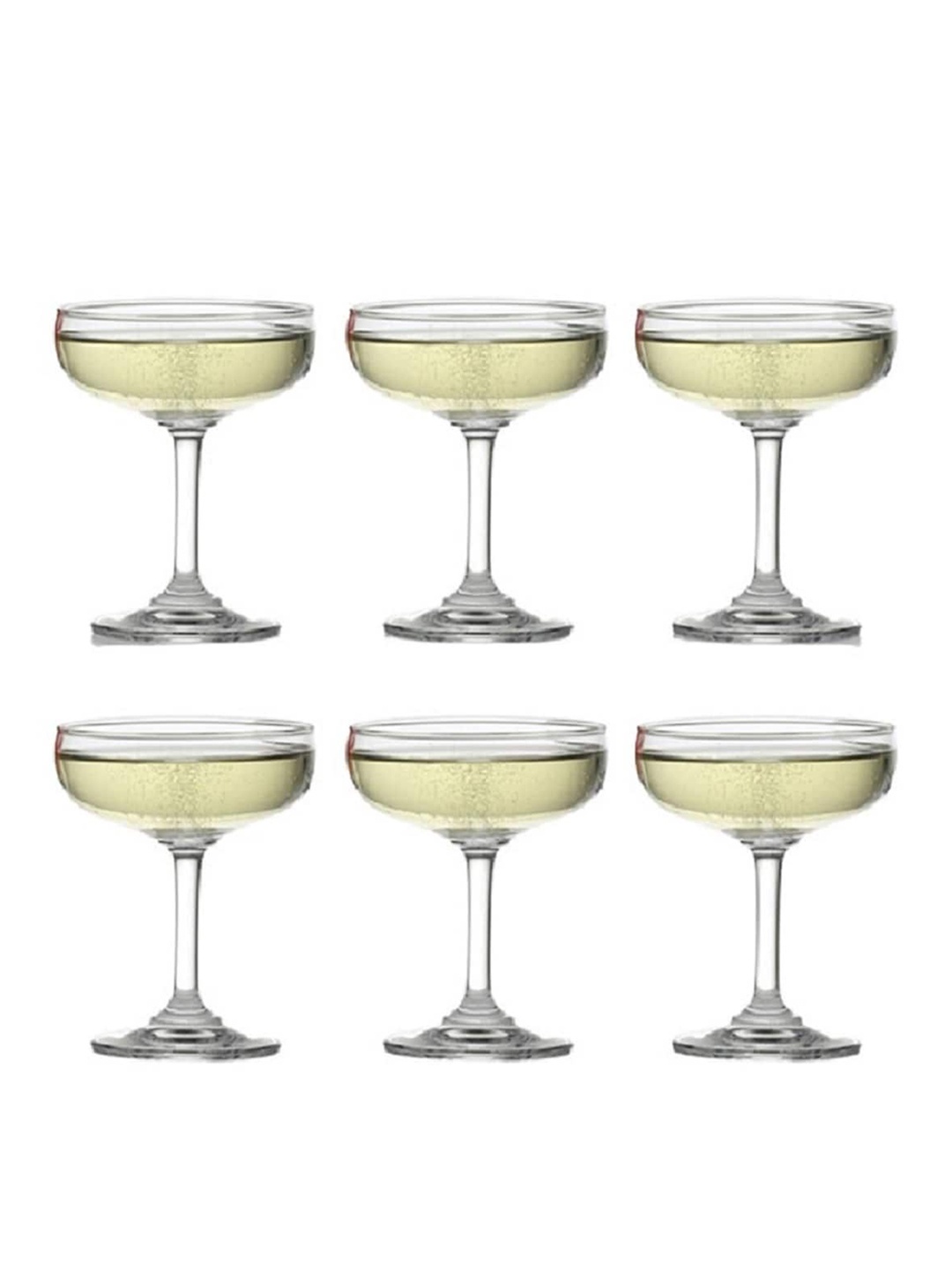

Ocean Set Of 6 Transparent Champagne Glasses 135 ml