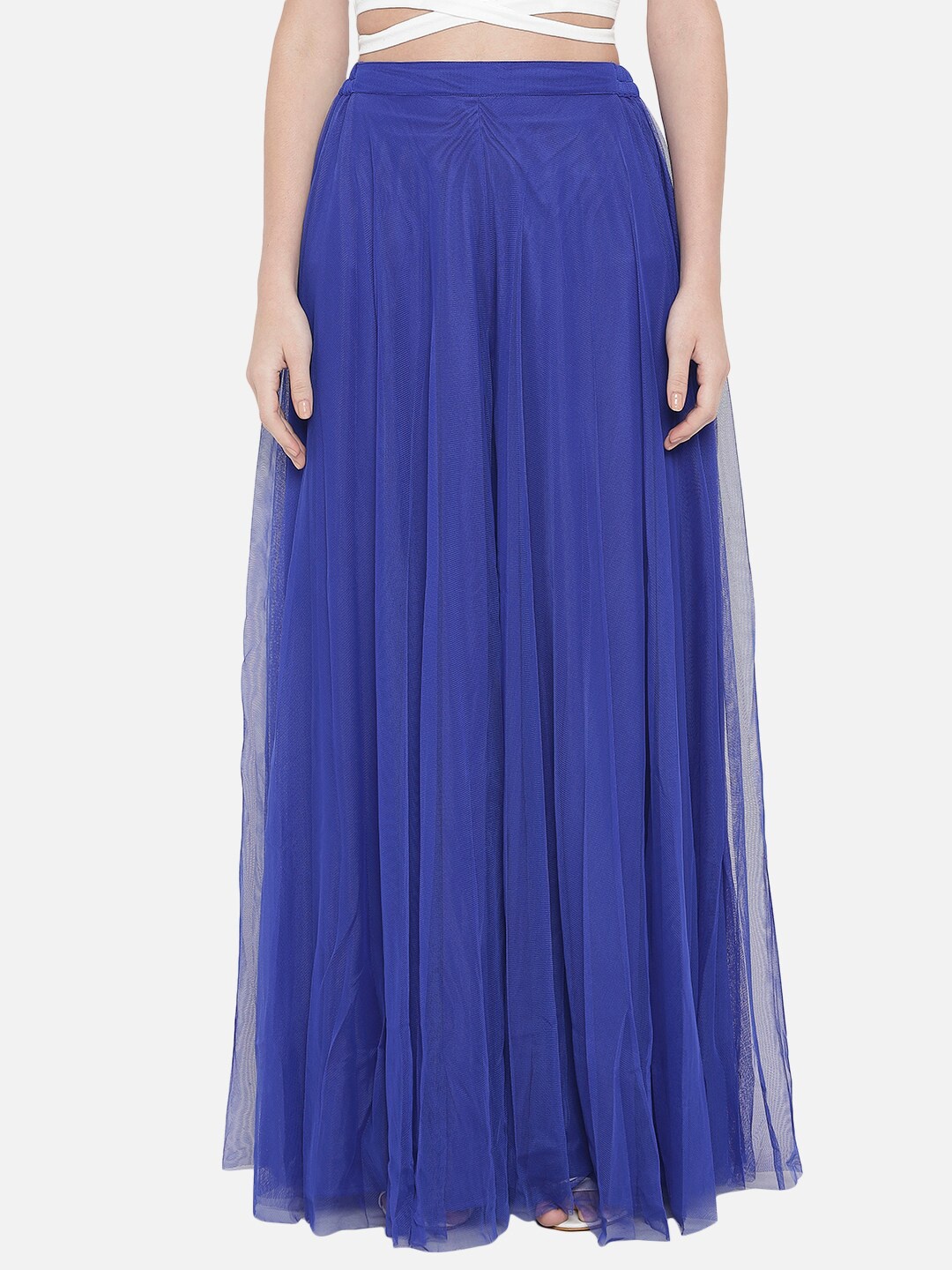 

Just Wow Women Blue Flared Palazzos