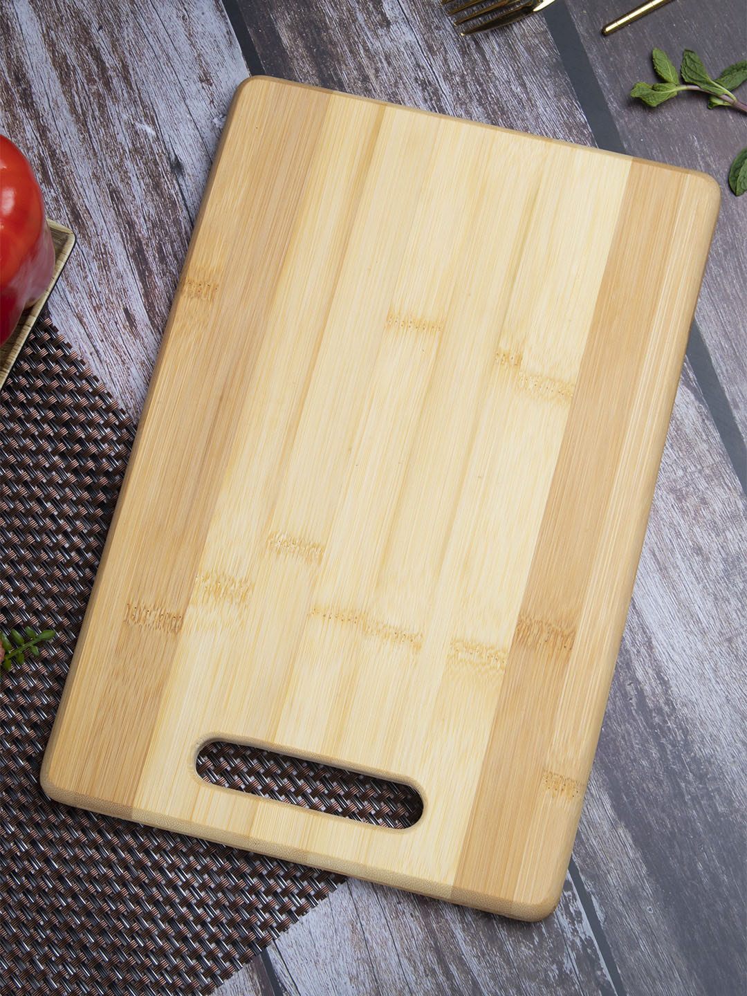 

MARKET99 Brown Solid Chopping Board