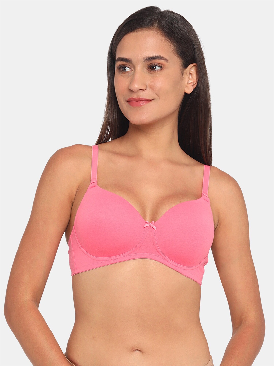 

Rosaline by Zivame Pink Lightly Padded Bra RO1023FASHBPINK