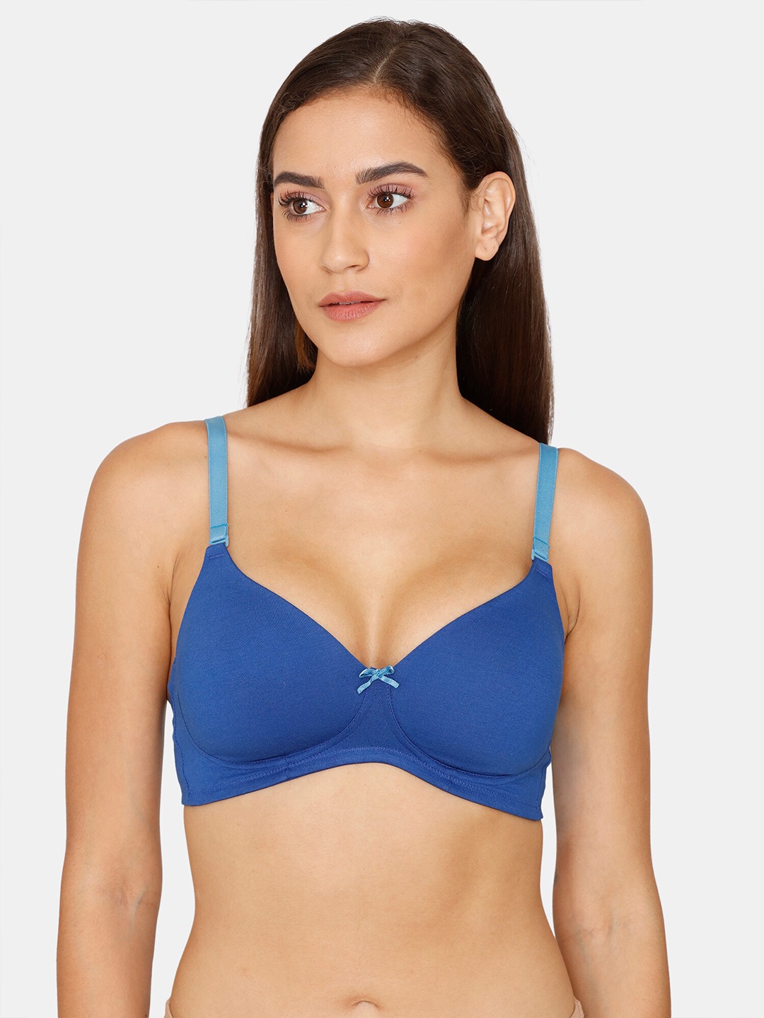 

Rosaline by Zivame Blue Lightly Padded Bra
