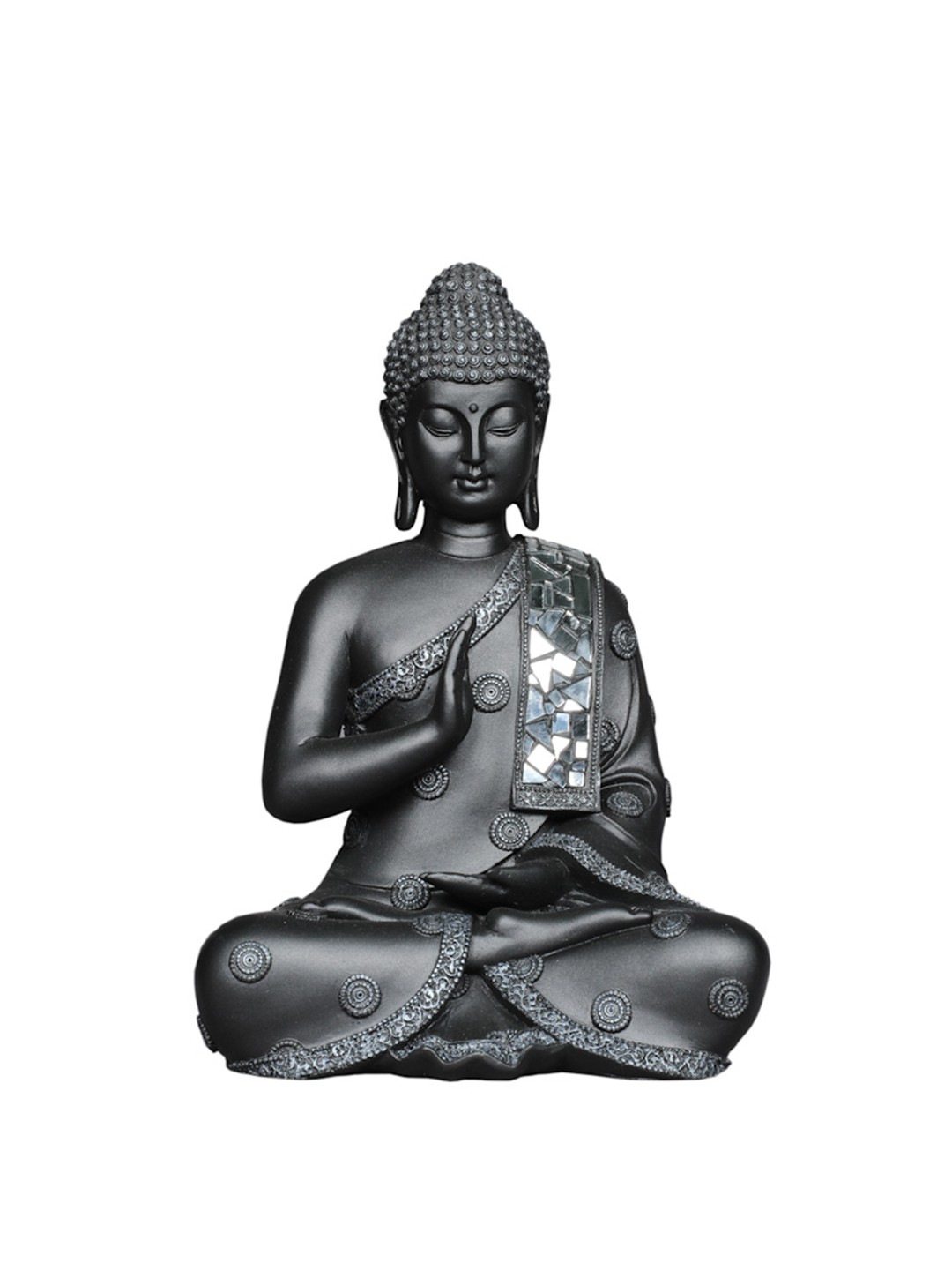 

TANSHA QUO Black Polyresin Buddha Decorative Showpieces