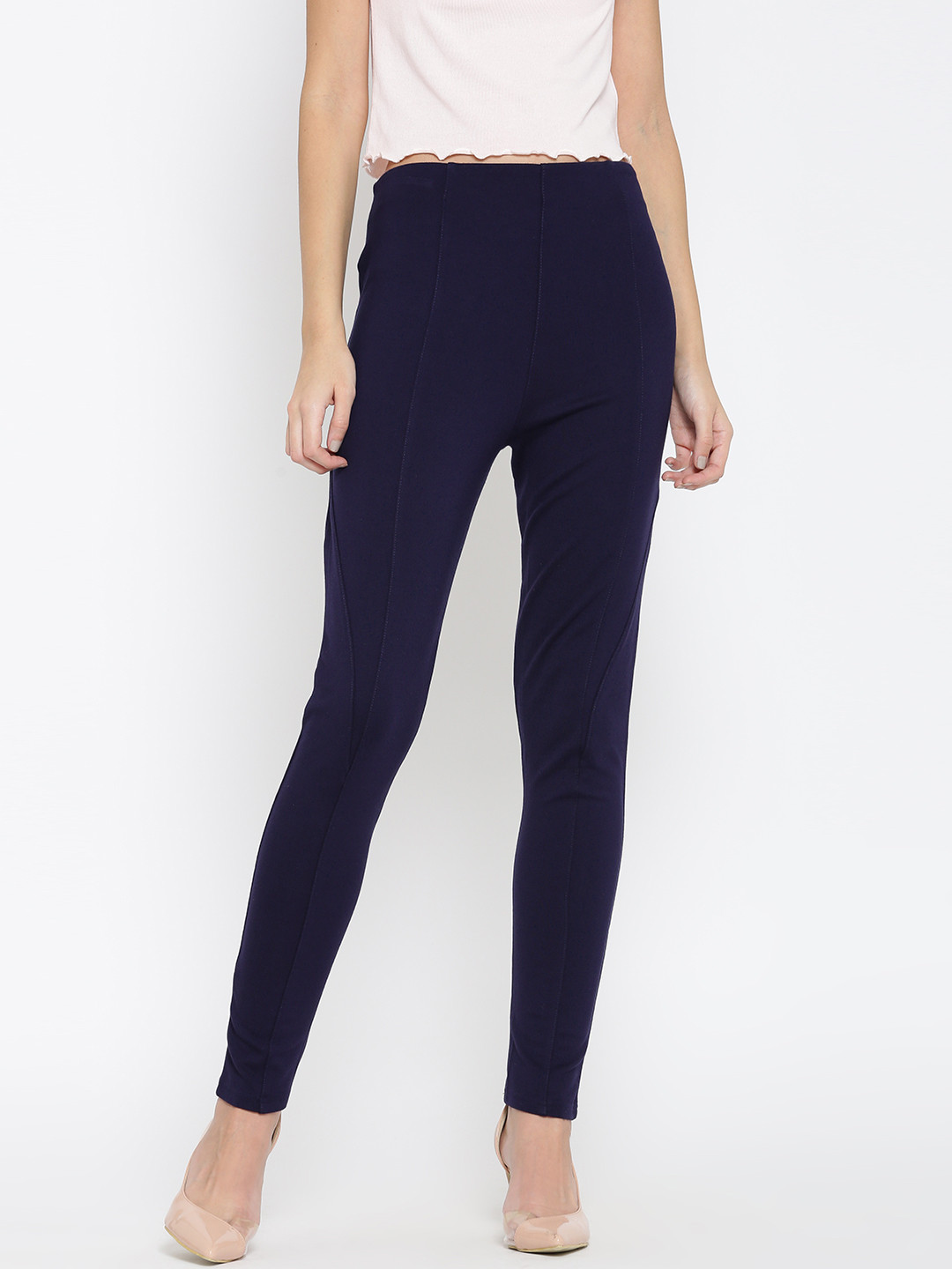 

United Colors of Benetton Navy Treggings, Navy blue
