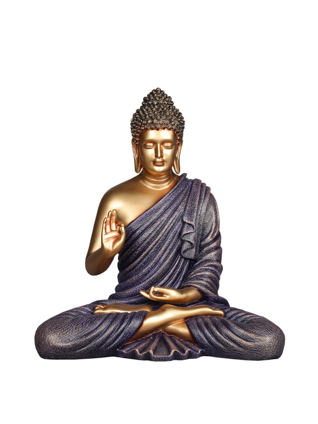 

TANSHA QUO Gold & Purple Blessing Buddha Decorative Showpiece