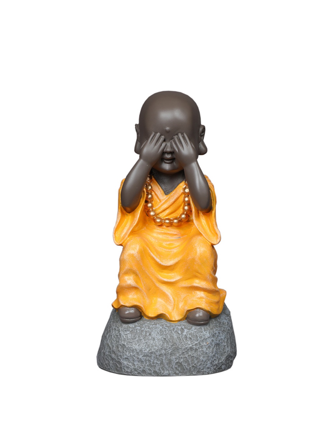 

TANSHA QUO Yellow Monk Figurine Showpiece