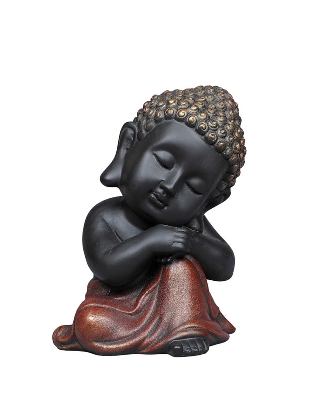 

TANSHA QUO Black & Copper Polyresin Buddha Showpiece