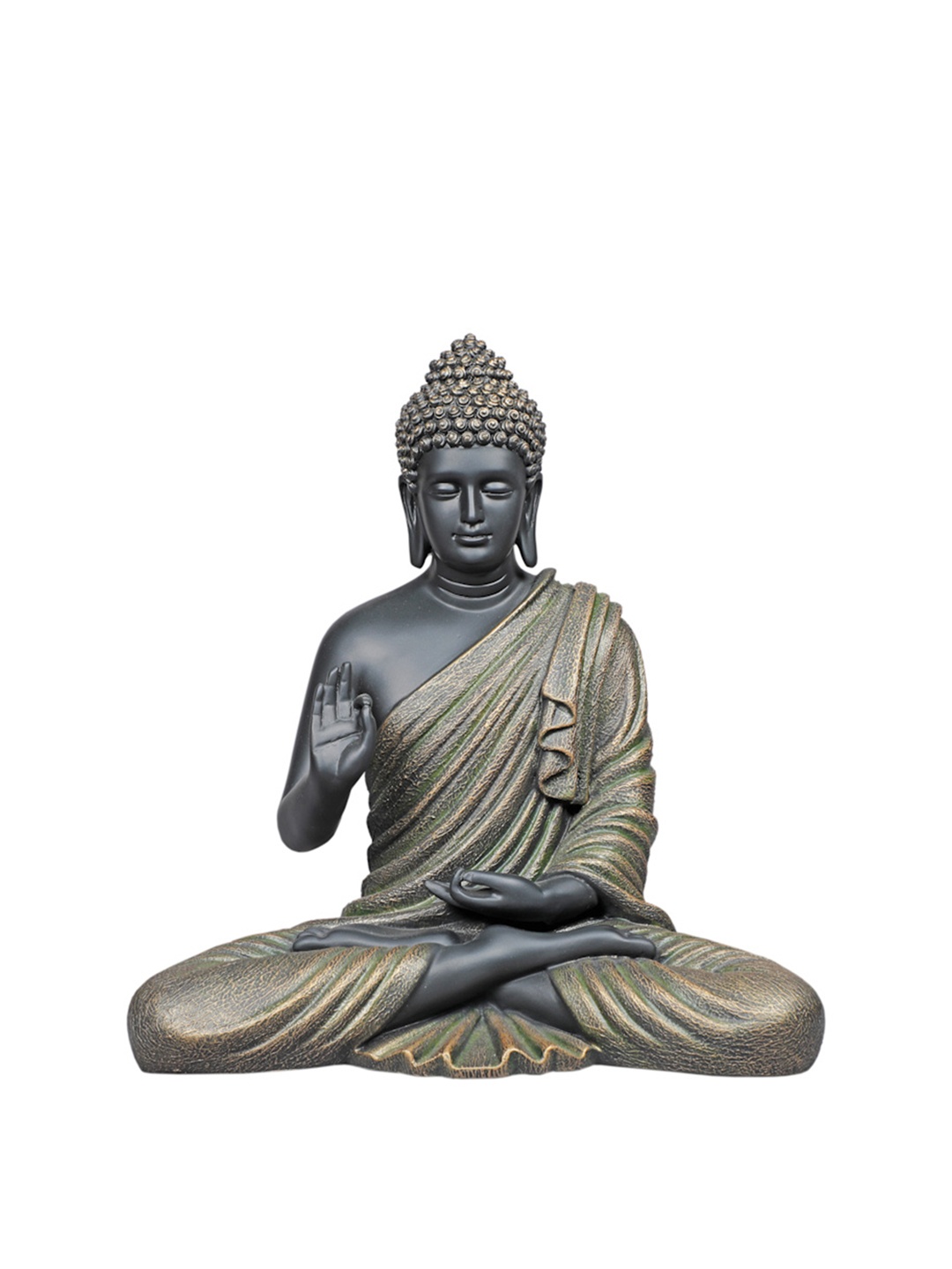 

TANSHA QUO Black Blessing Lord Buddha Idol Showpiece
