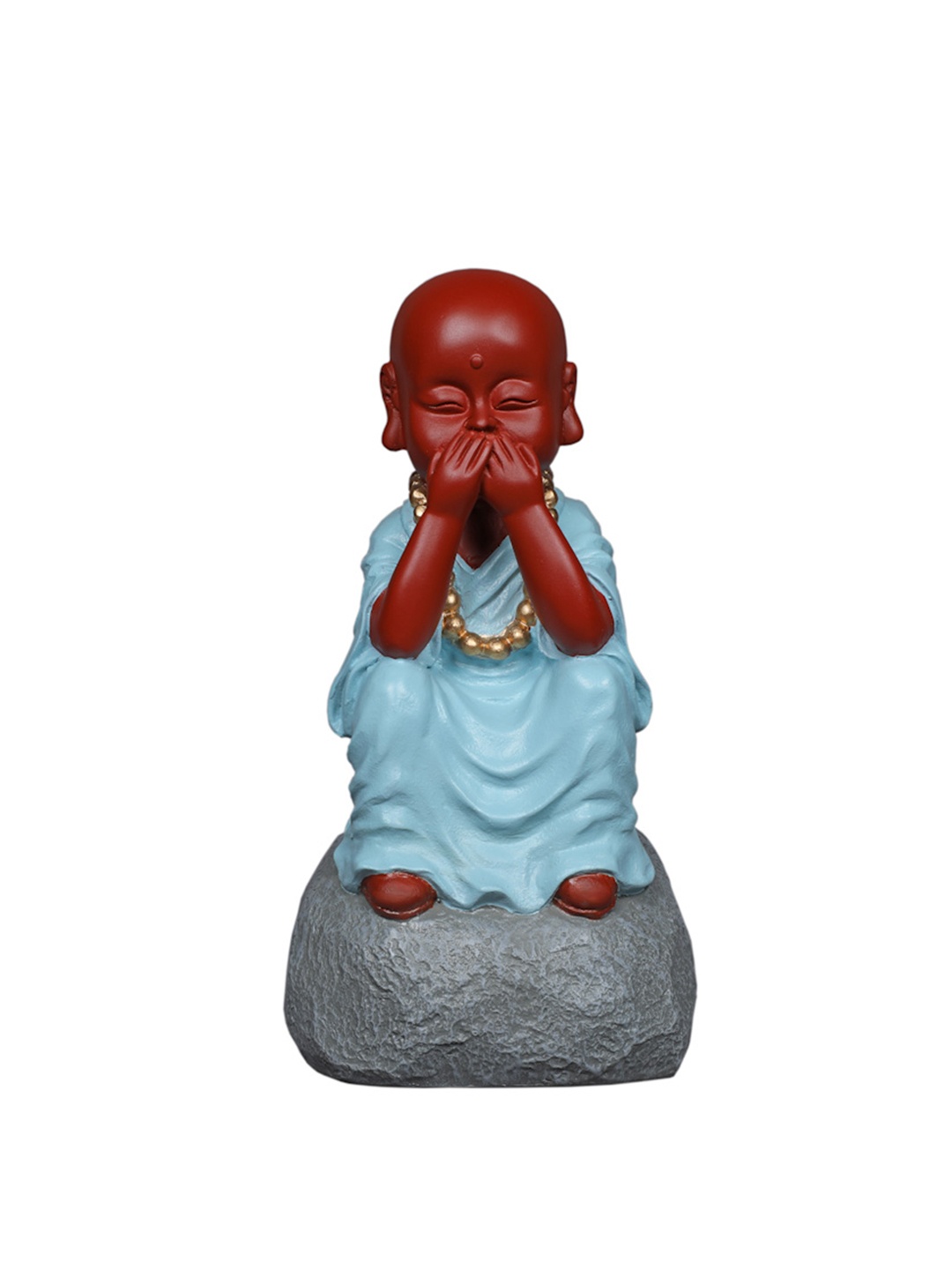 

TANSHA QUO Blue & Red Polyresin Buddha Showpiece