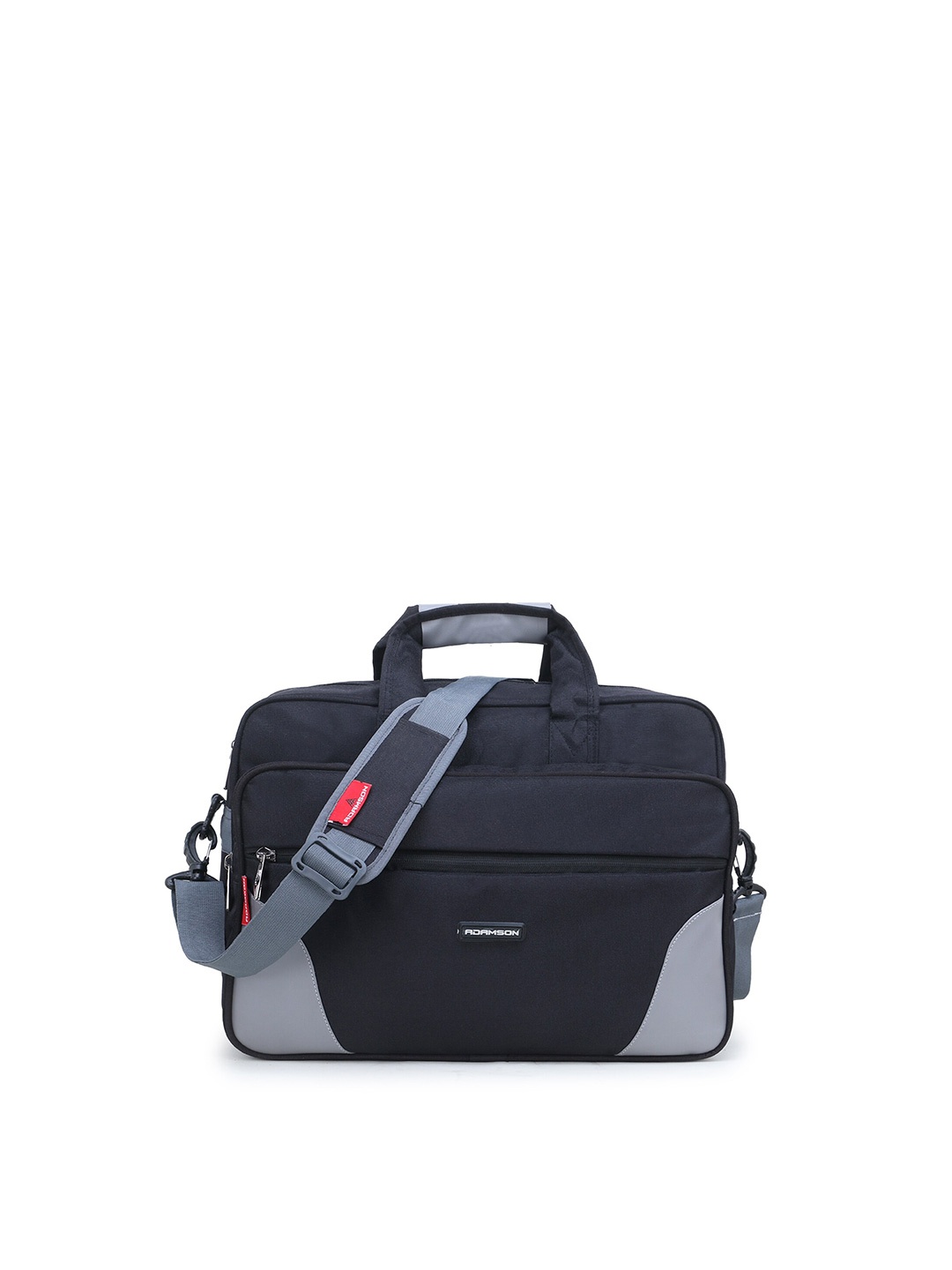 

ADAMSON Men Black Textured Messenger Bag