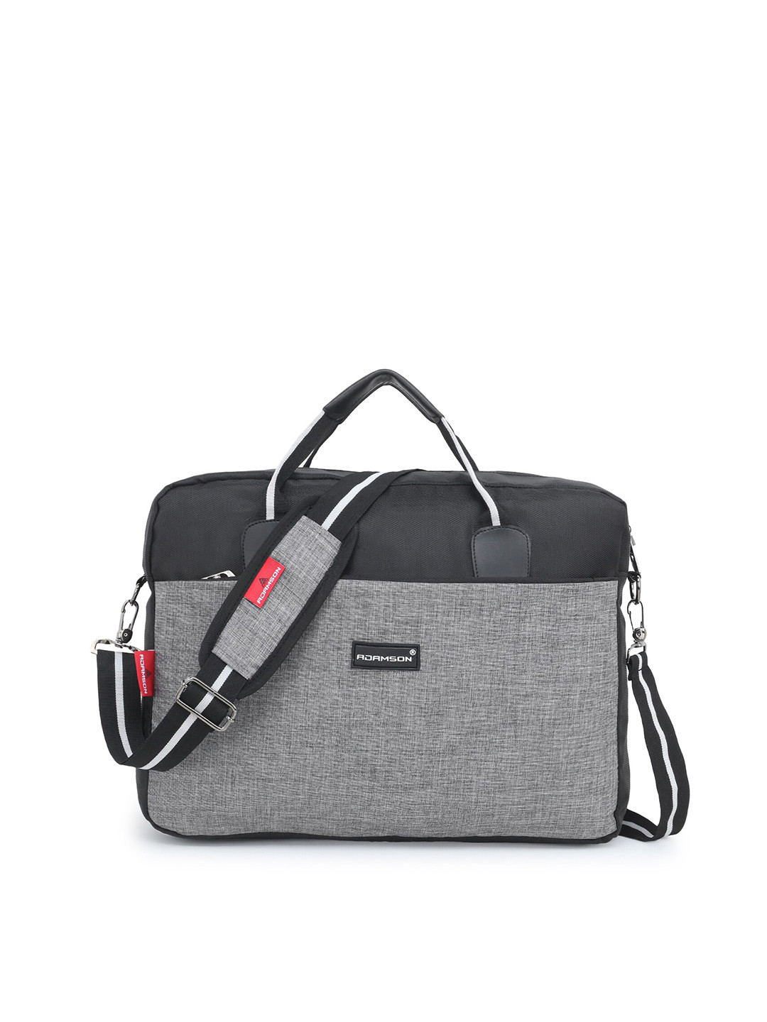 

ADAMSON Men Grey Solid Laptop Bag