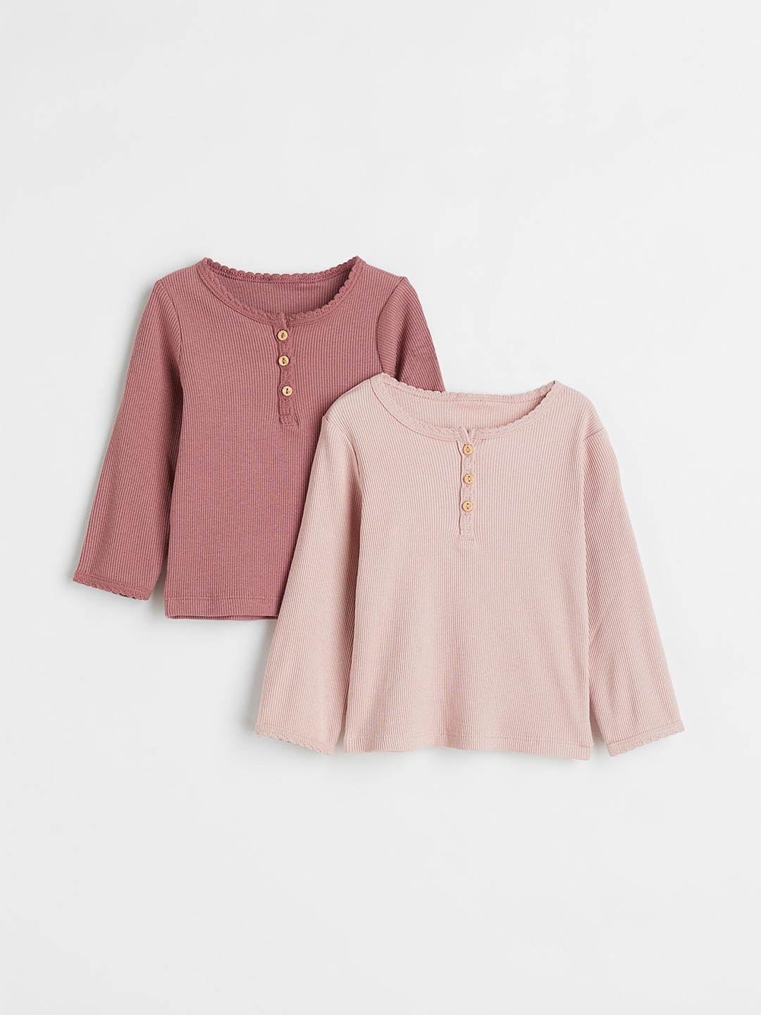 

H&M Pack of 2 Pink Solid Sweatshirts