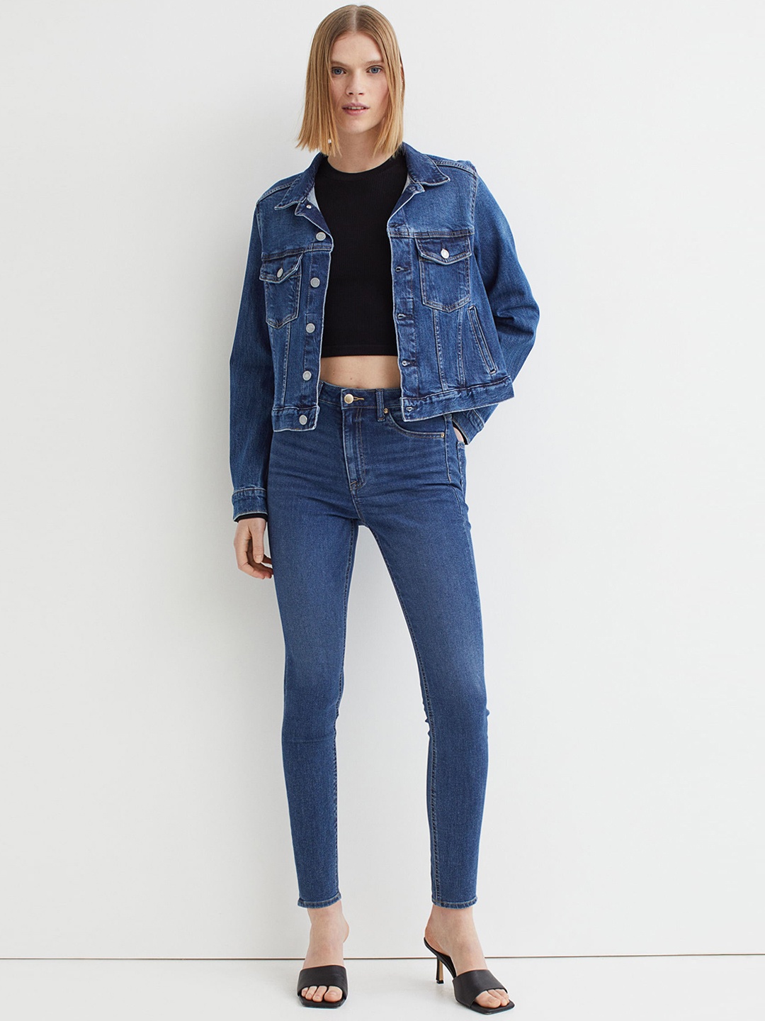 

H&M Women Blue Curvy Ultra High Jeggings