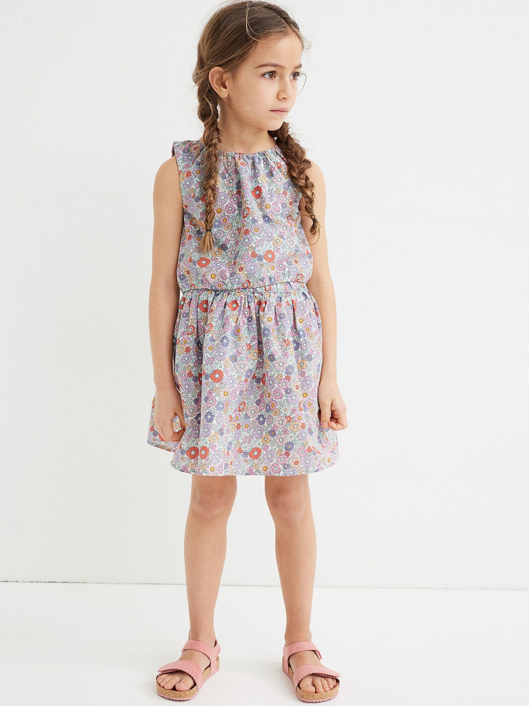 

H&M Girls Multicoloured Floral Printed Co-Ords, Multi