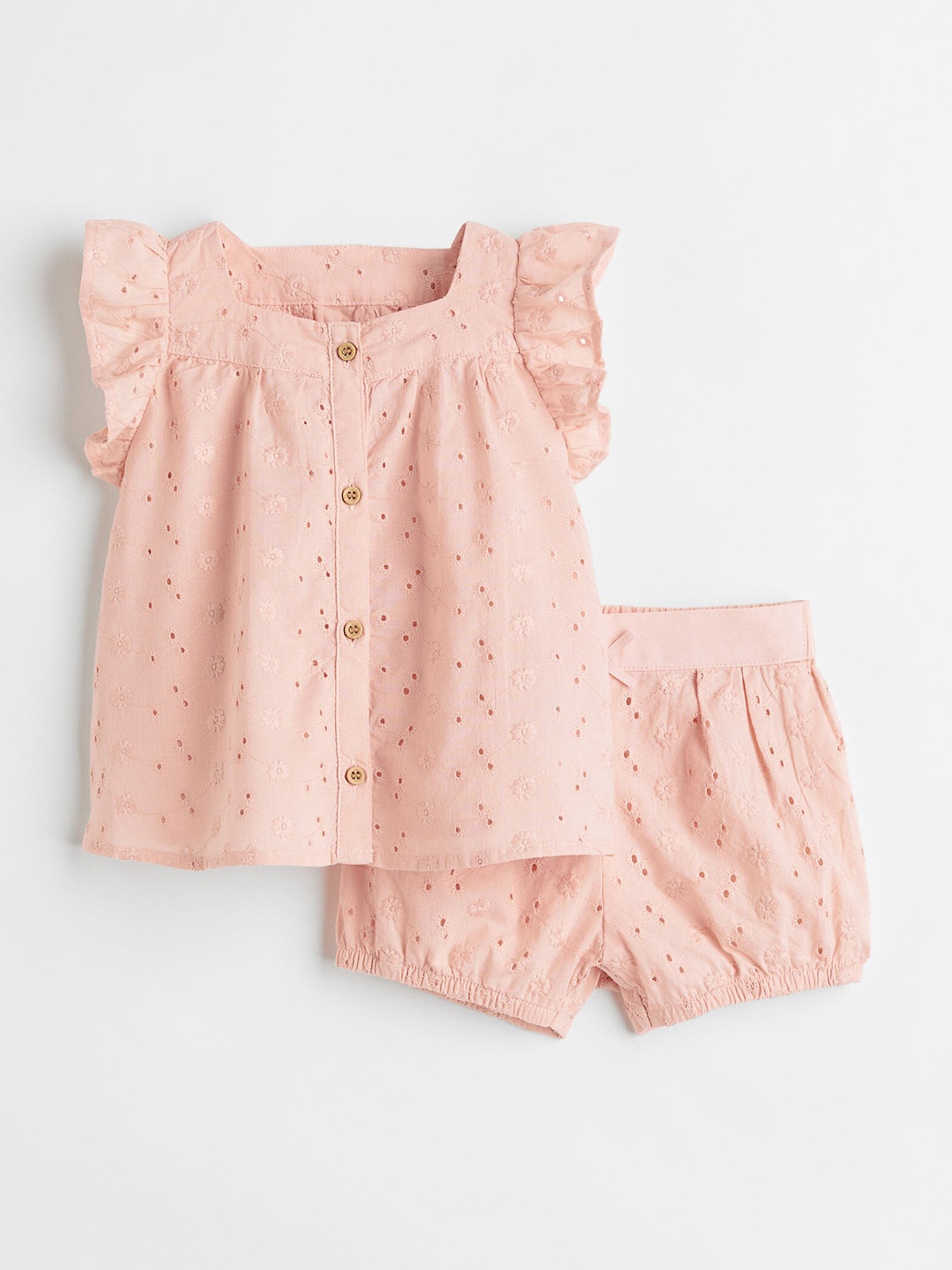 

H&M Girls Pink 2-Piece Cotton Set