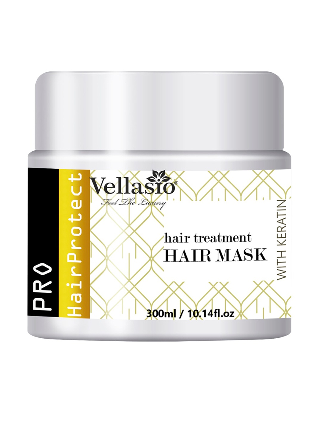 

Vellasio Pro Hair Protect Intense Repair Hair Treatment Mask with Keratin - 300 ml, White