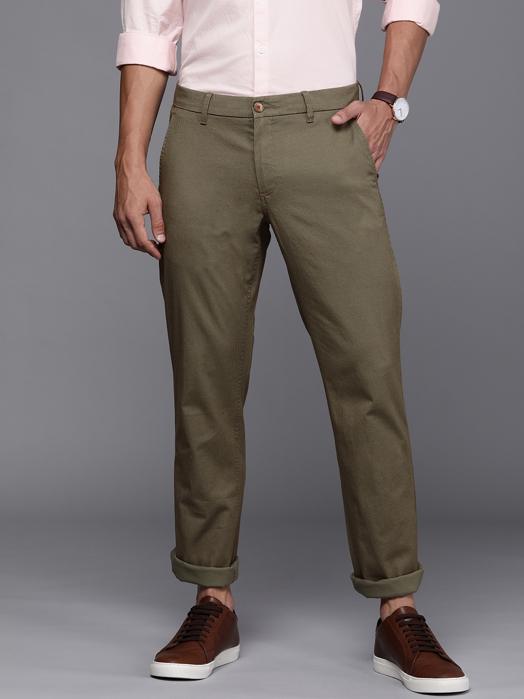 

Louis Philippe Sport Men Khaki Slim Fit Trousers