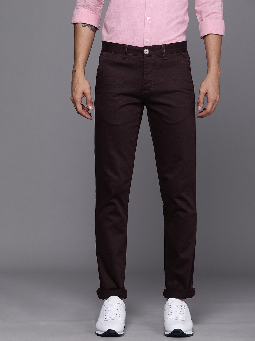 

Louis Philippe Sport Men Brown Slim Fit Chinos Trousers