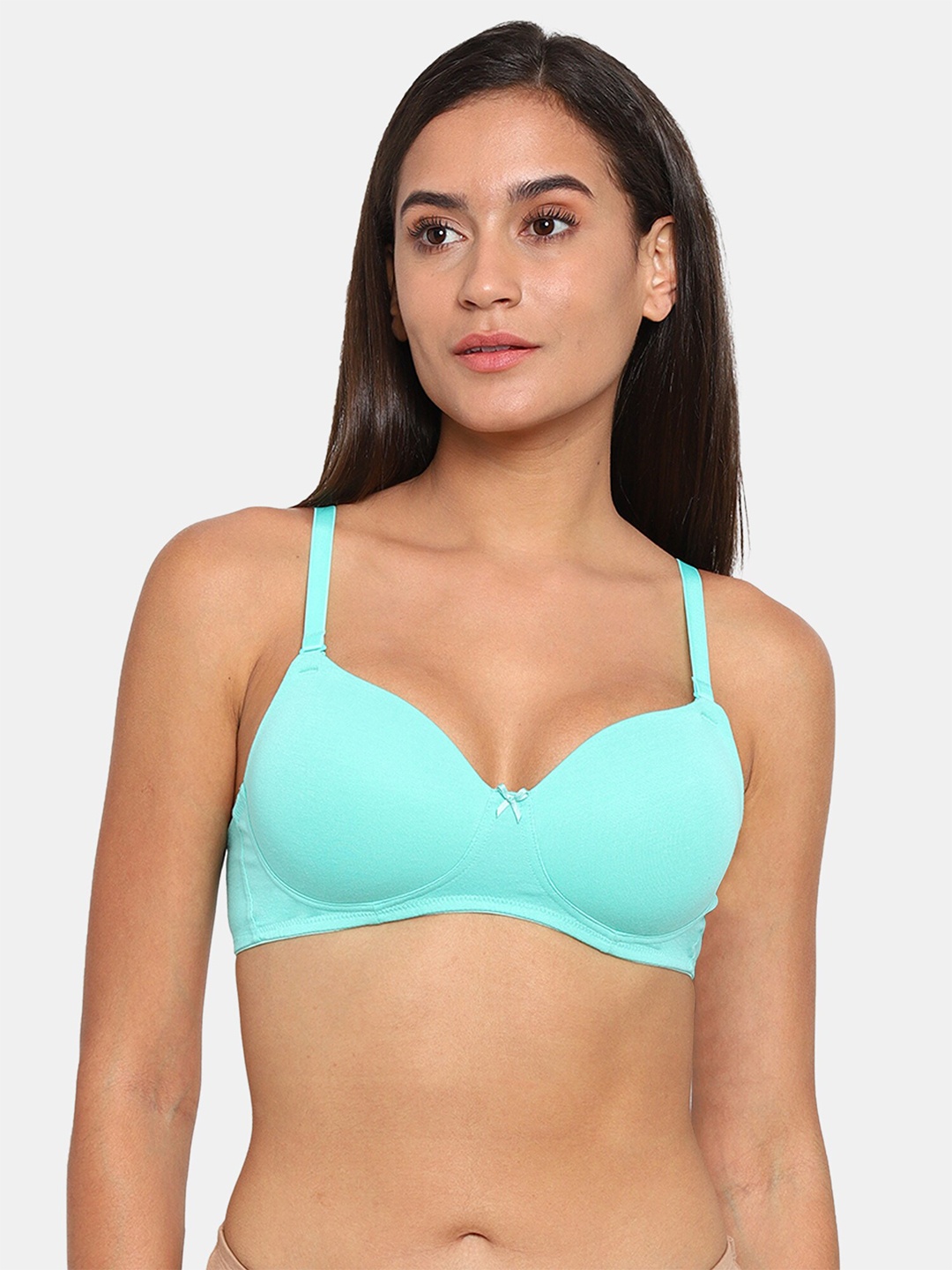 

Zivame Turquoise Blue Solid T-shirt Bra