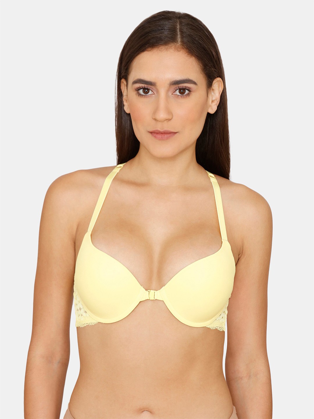

Zivame Yellow Lightly Padded & Underwired Bra