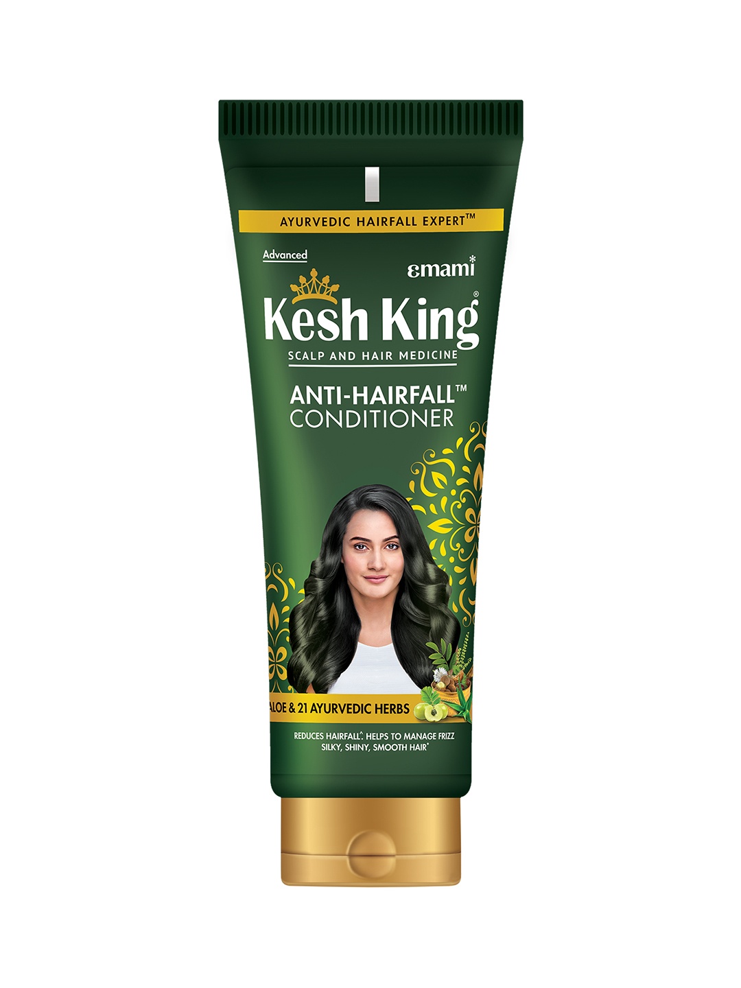 

Kesh King Anti Hairfall Conditioner with Aloe Vera, 21 Herbs, No Paraben & Silicon - 200ml, Green