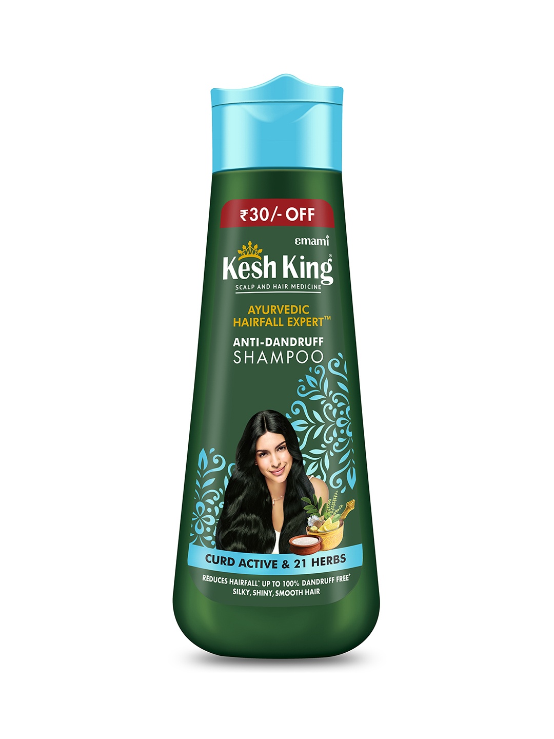 

Kesh King Scalp & Hair Medicine Curd Active Anti-Dandruff Shampoo - 200 ml, Green