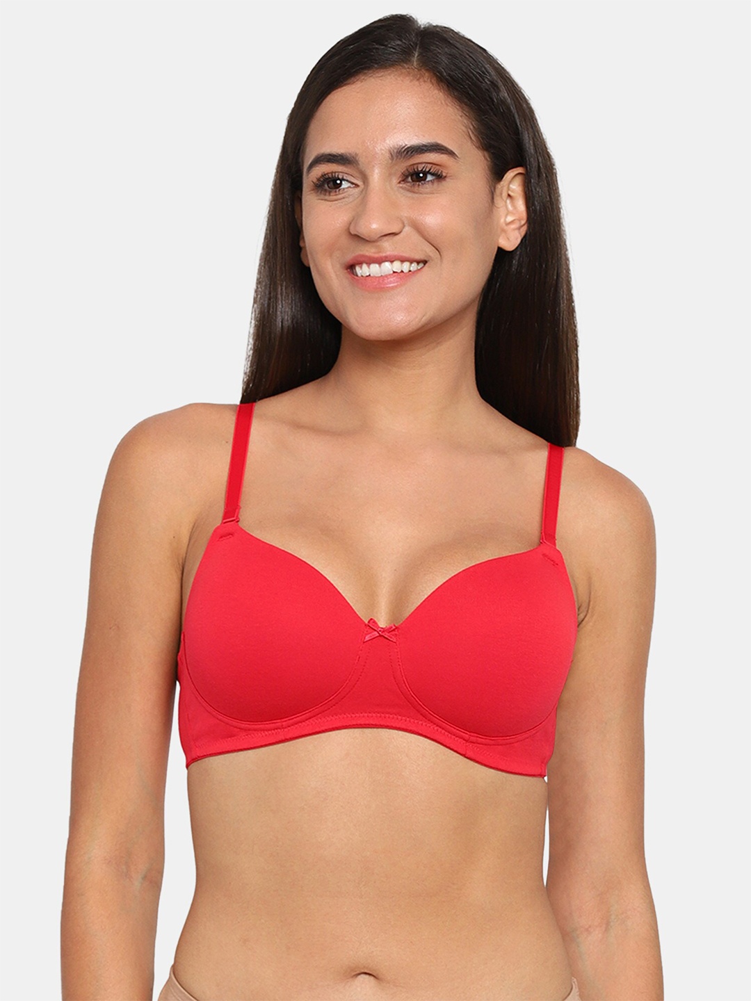 

Zivame Red T-Shirt Bra - Non Padded