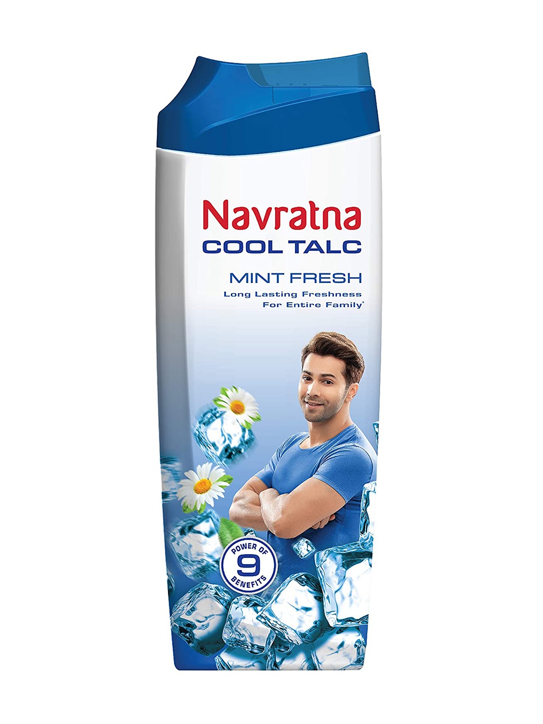 

Navratna Mint Fresh Cool Talc 400 g, Blue