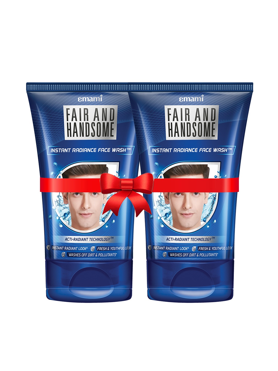 

FAIR AND HANDSOME Set of 2 Instant Radiance Face Wash 100 g each, Blue