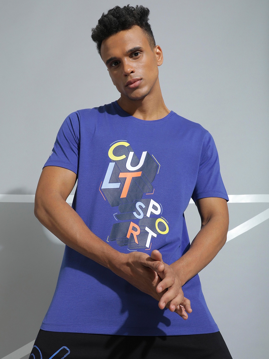 

Cultsport Isometric Logo Active T-shirt, Blue