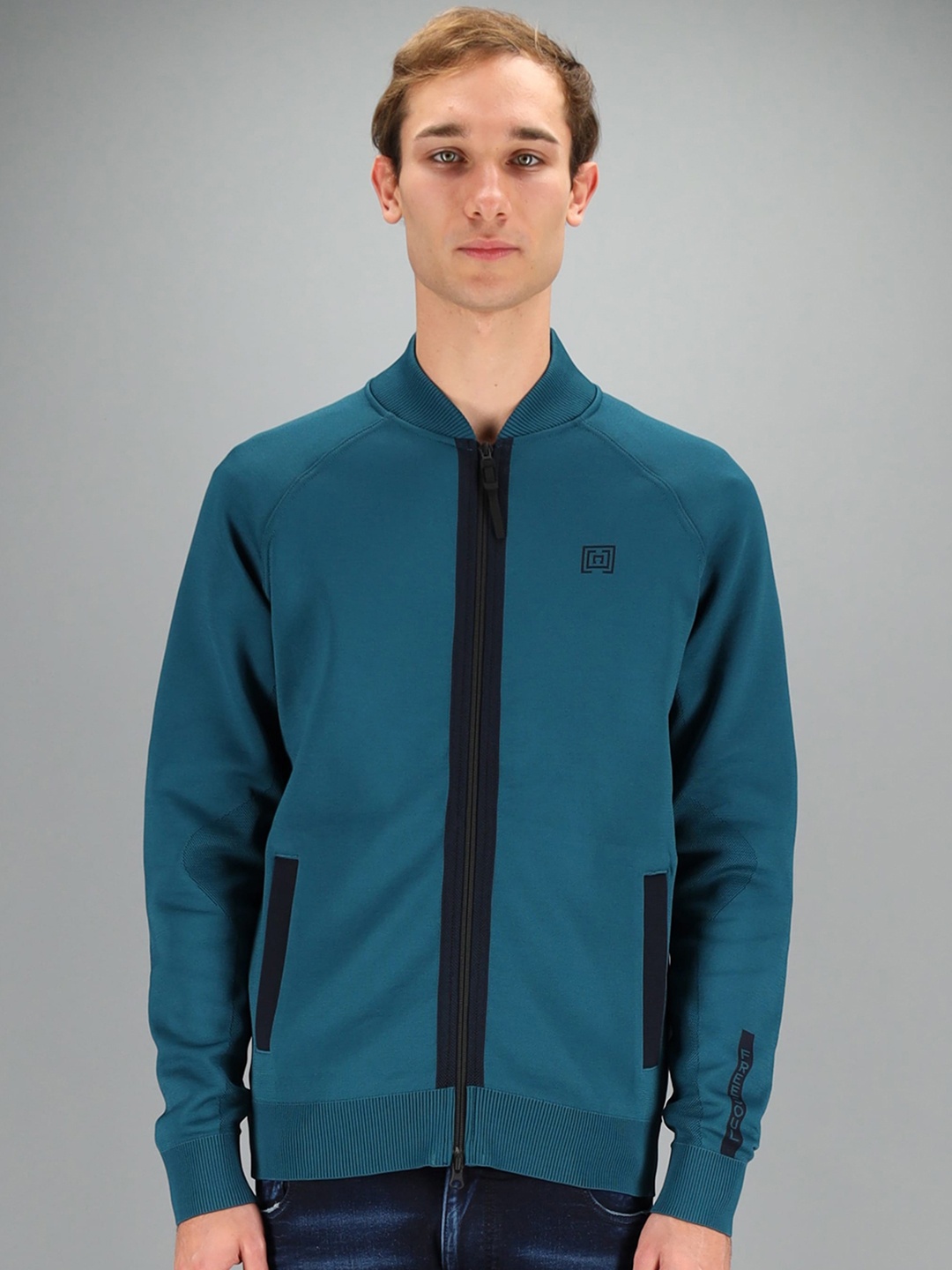 

FREESOUL Men Teal Sweatshirt