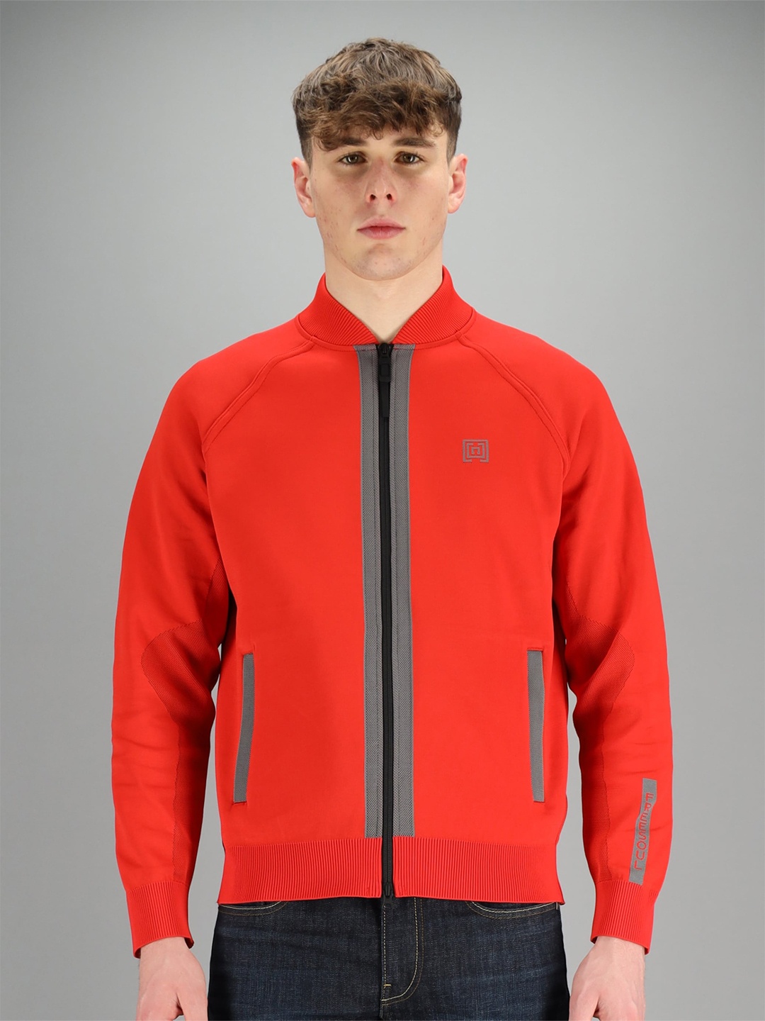 

FREESOUL Men Red Solid Sweatshirt