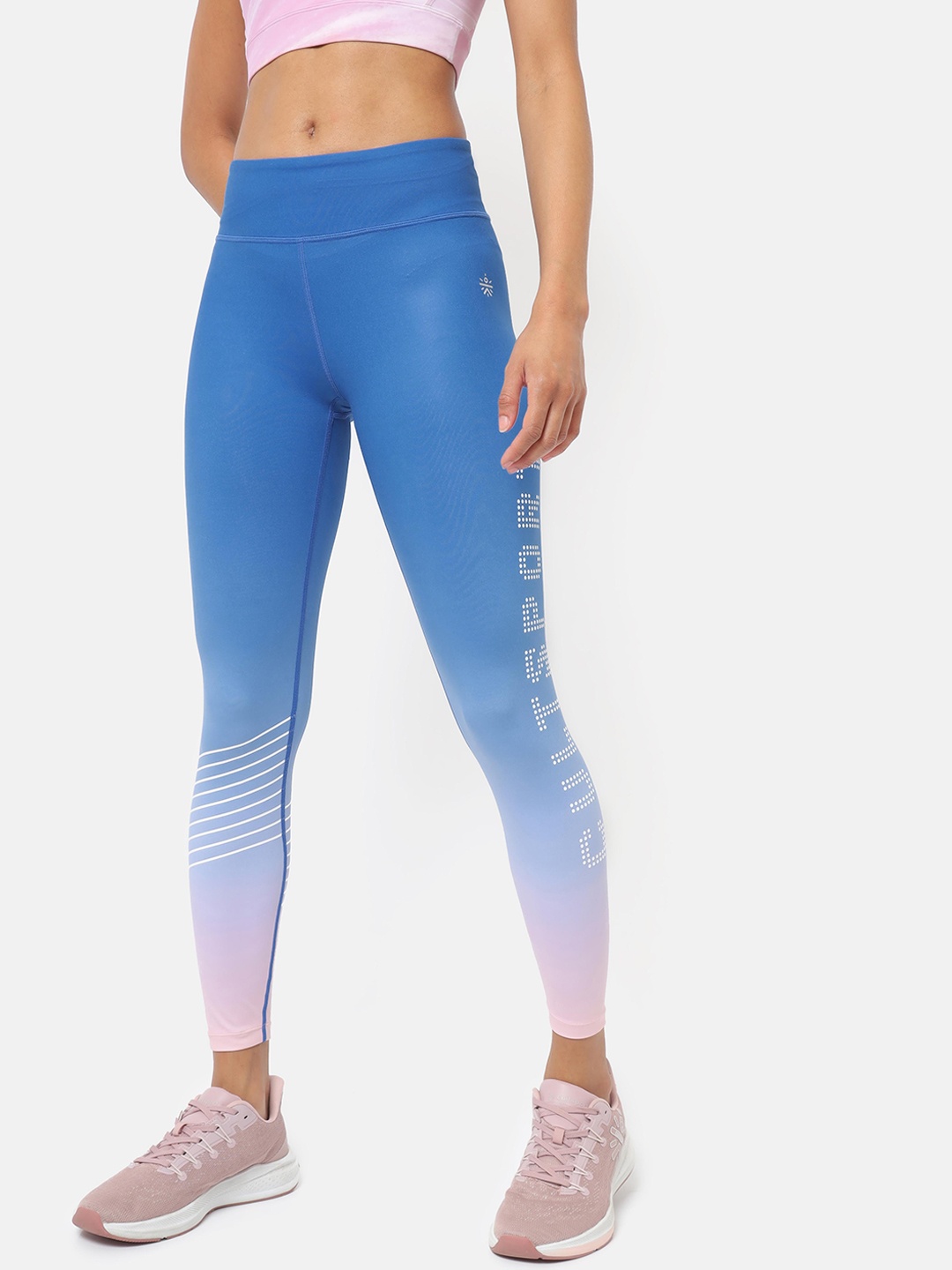 

Cultsport Women AbsoluteFit Ombre Print Performance Tights, Blue