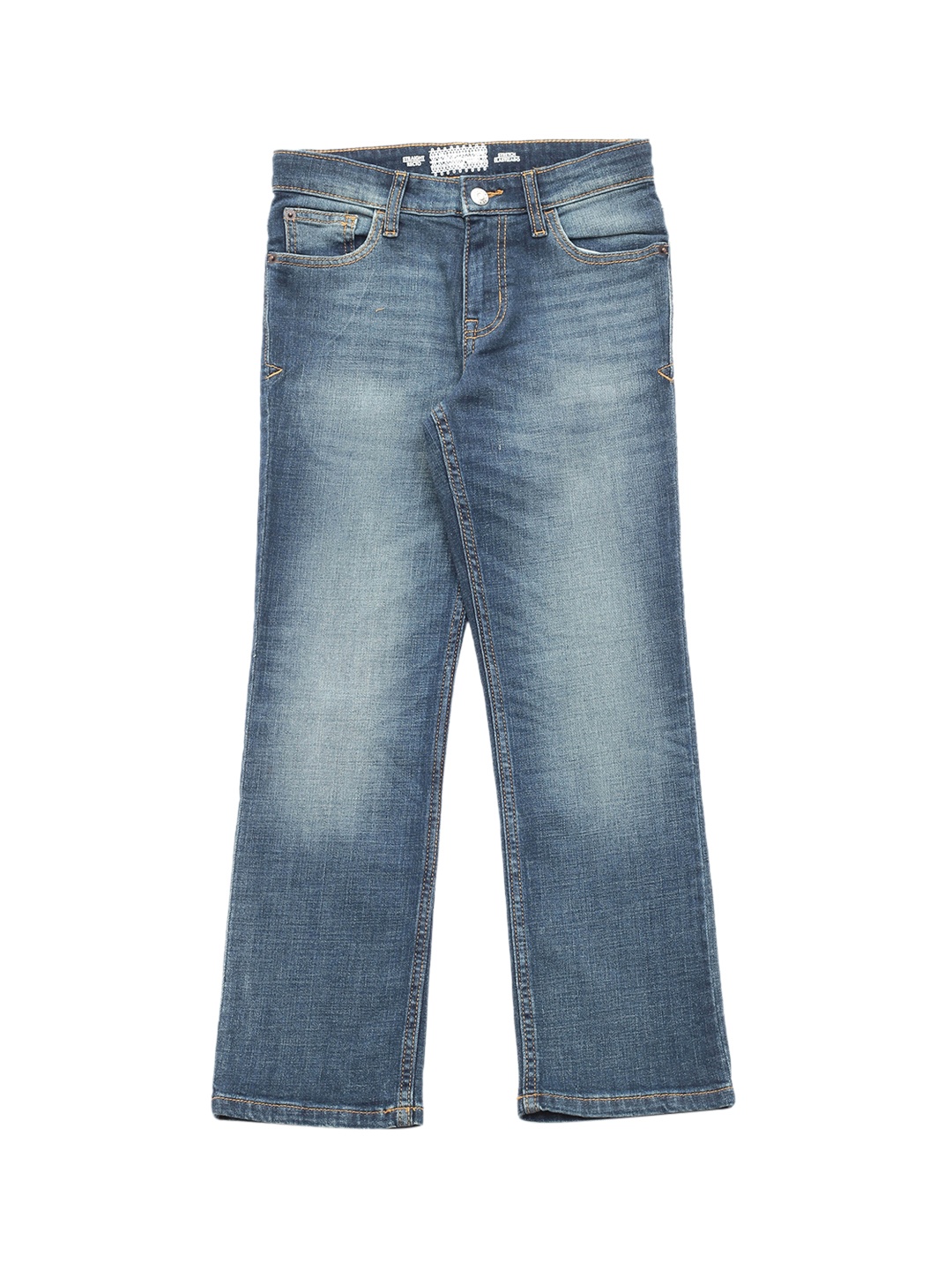 

Lil Lollipop Unisex Kids Blue Wide Leg Light Fade Jeans