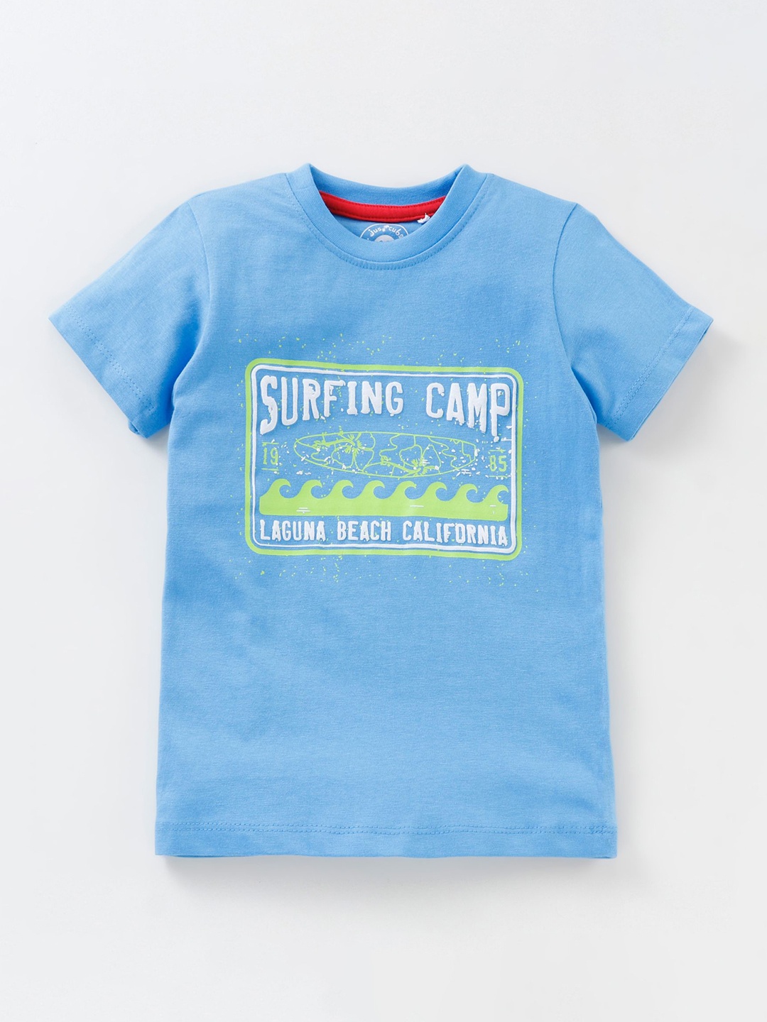 

JusCubs Boys Blue Printed T-shirt