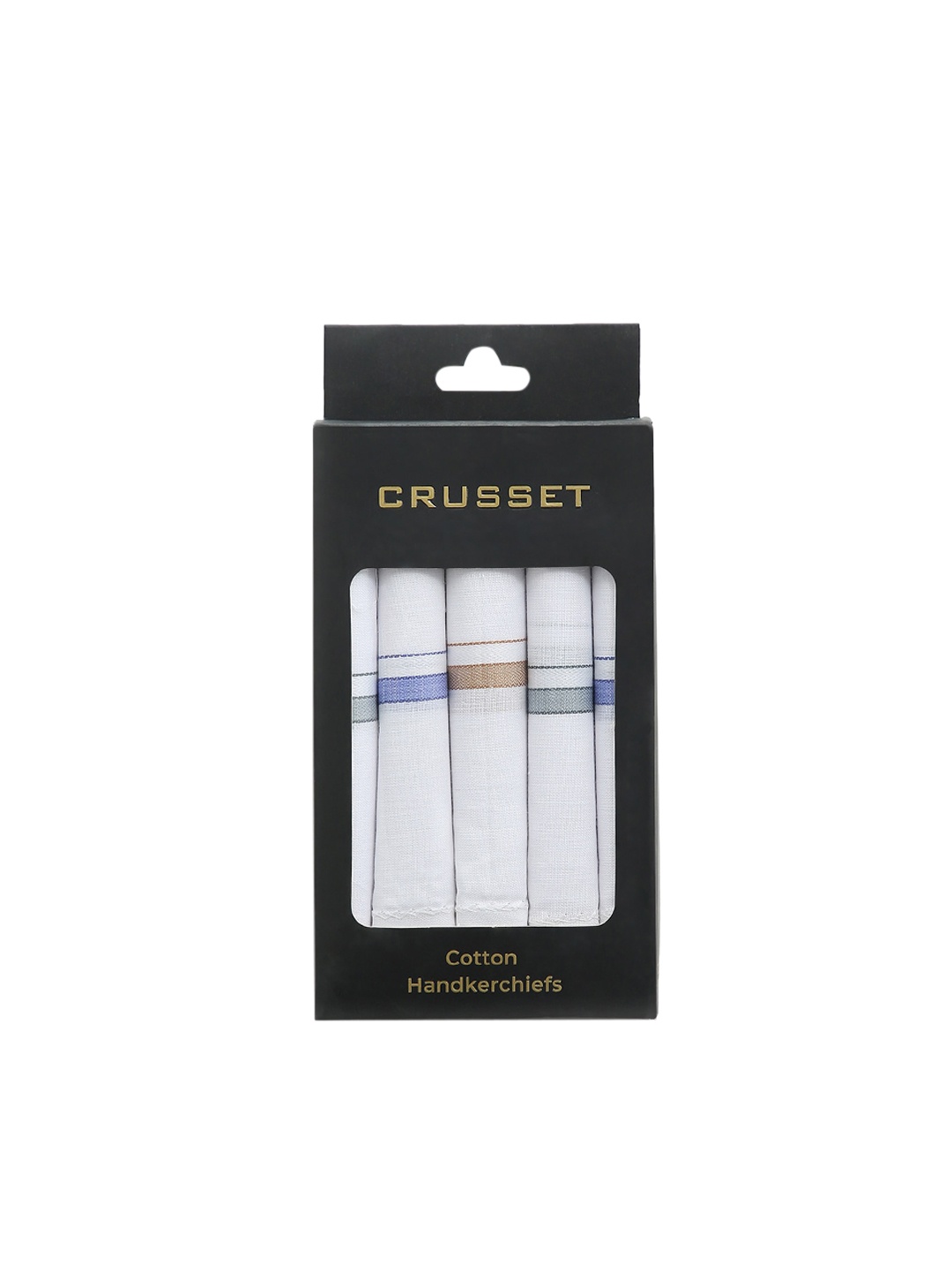 

CRUSSET White Pack of 5 Solid Handkerchiefs