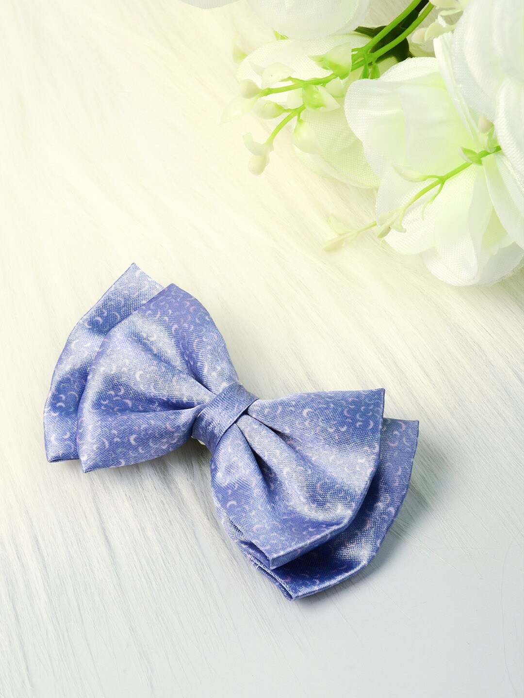 

Ferosh Women Purple & White Bow Alligator Hair Clip