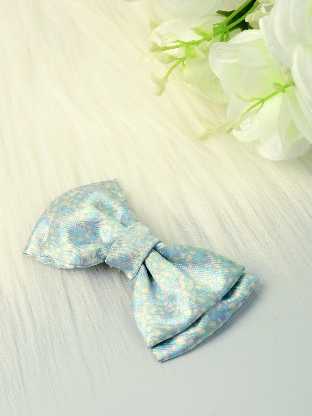 

Ferosh Women Blue & Yellow Printed Alligator Hair Clip