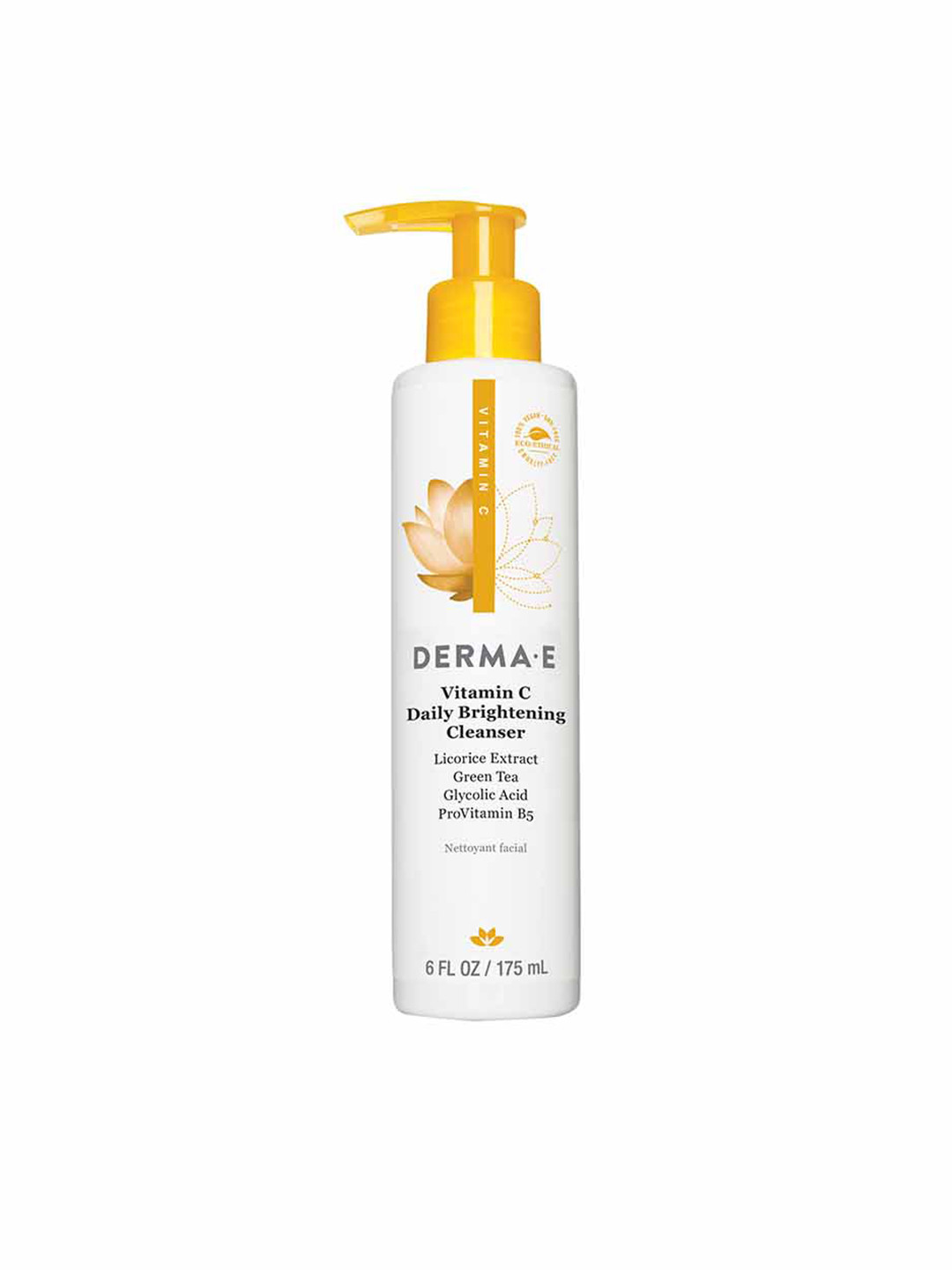 

DERMA E Vitamin C Daily Brightening Cleanser with Licorice Extract & Green Tea - 175 ml, White