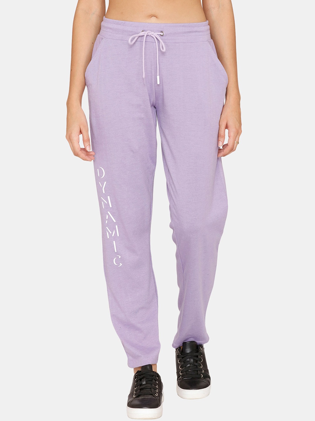 

Rosaline by Zivame Women Purple Solid Track Pants