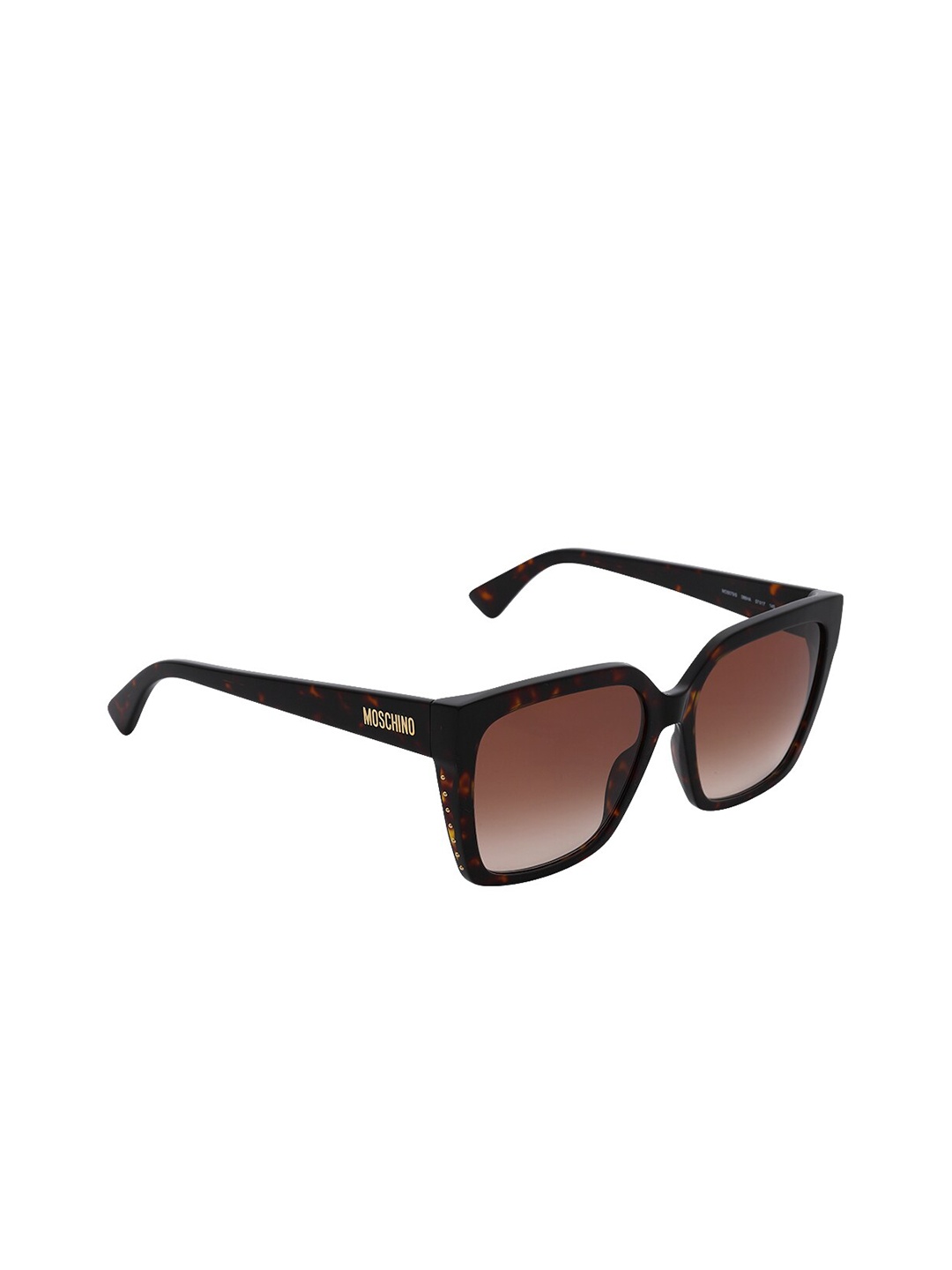 

MOSCHINO Unisex Brown Lens & Brown Square Sunglasses MOS079/S 086 57HA