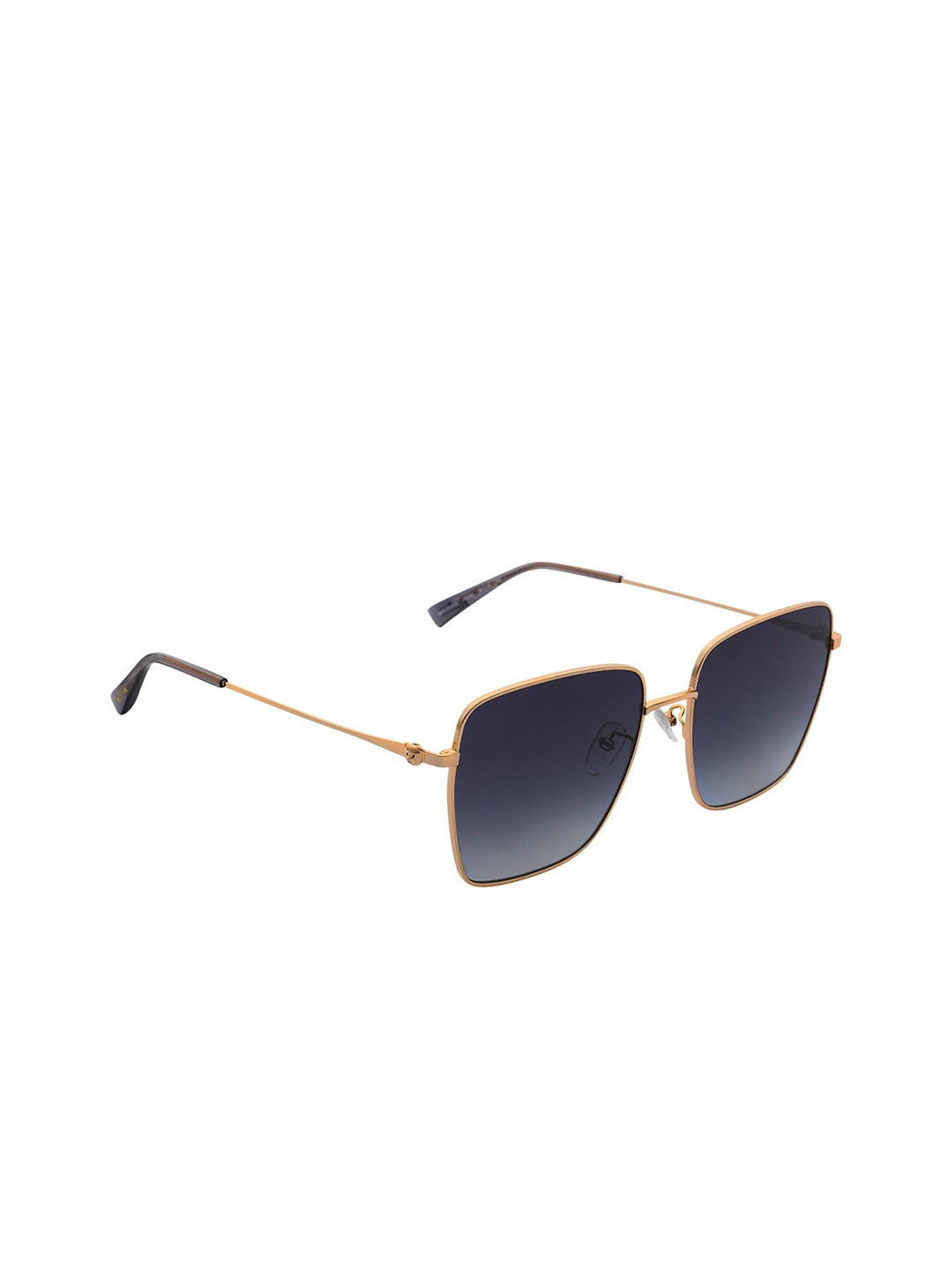 

MOSCHINO Unisex Black Lens & Gold-Toned Square Sunglasses MOS072/G/S J5G 599O