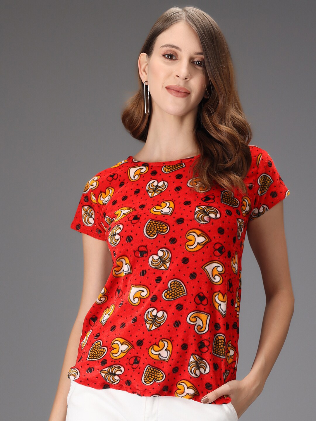 

Darzi Women Multicoloured Graphic Printed Top, Multi
