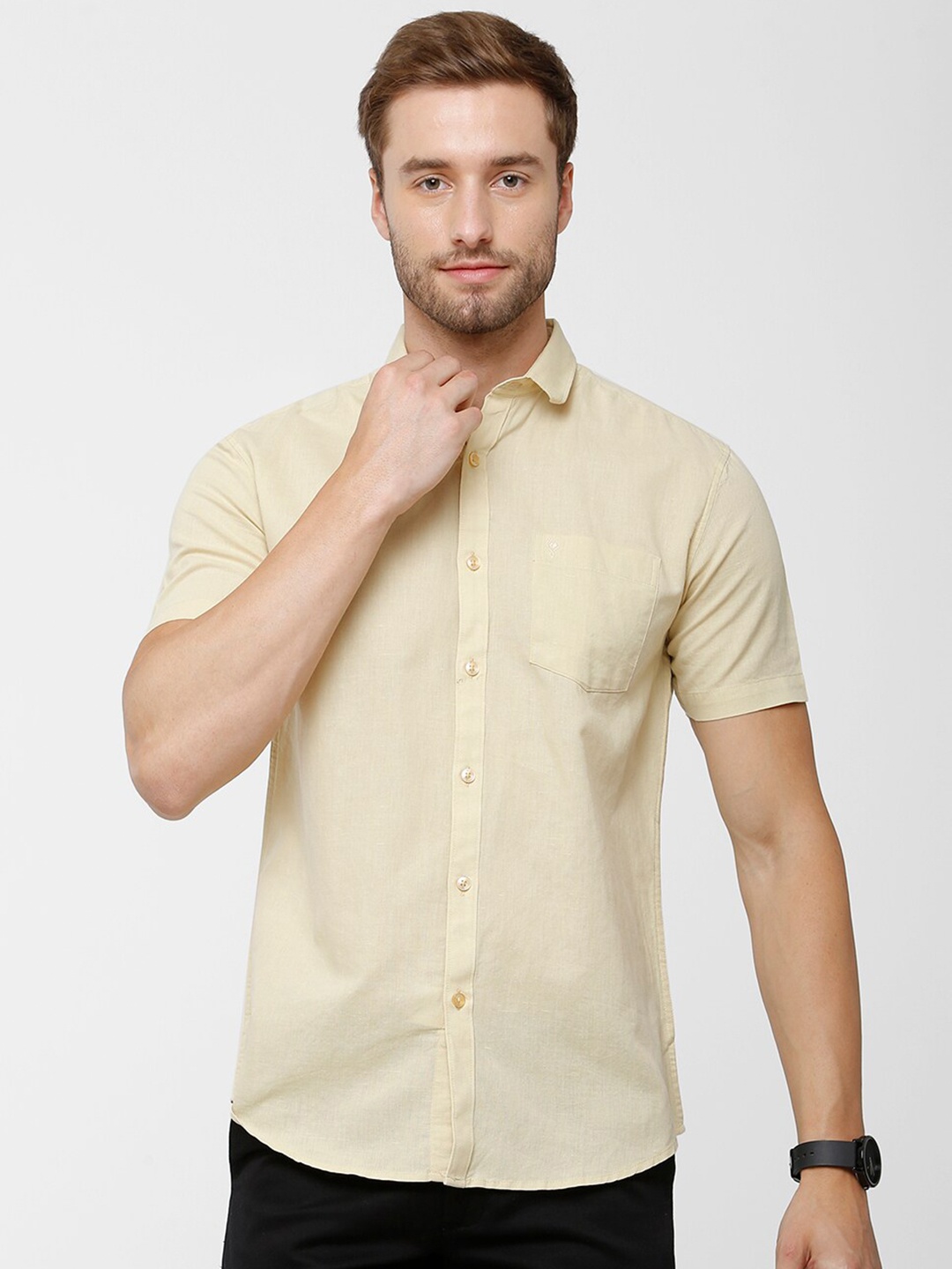 

Classic Polo Men Khaki Regular Fit Casual Shirt